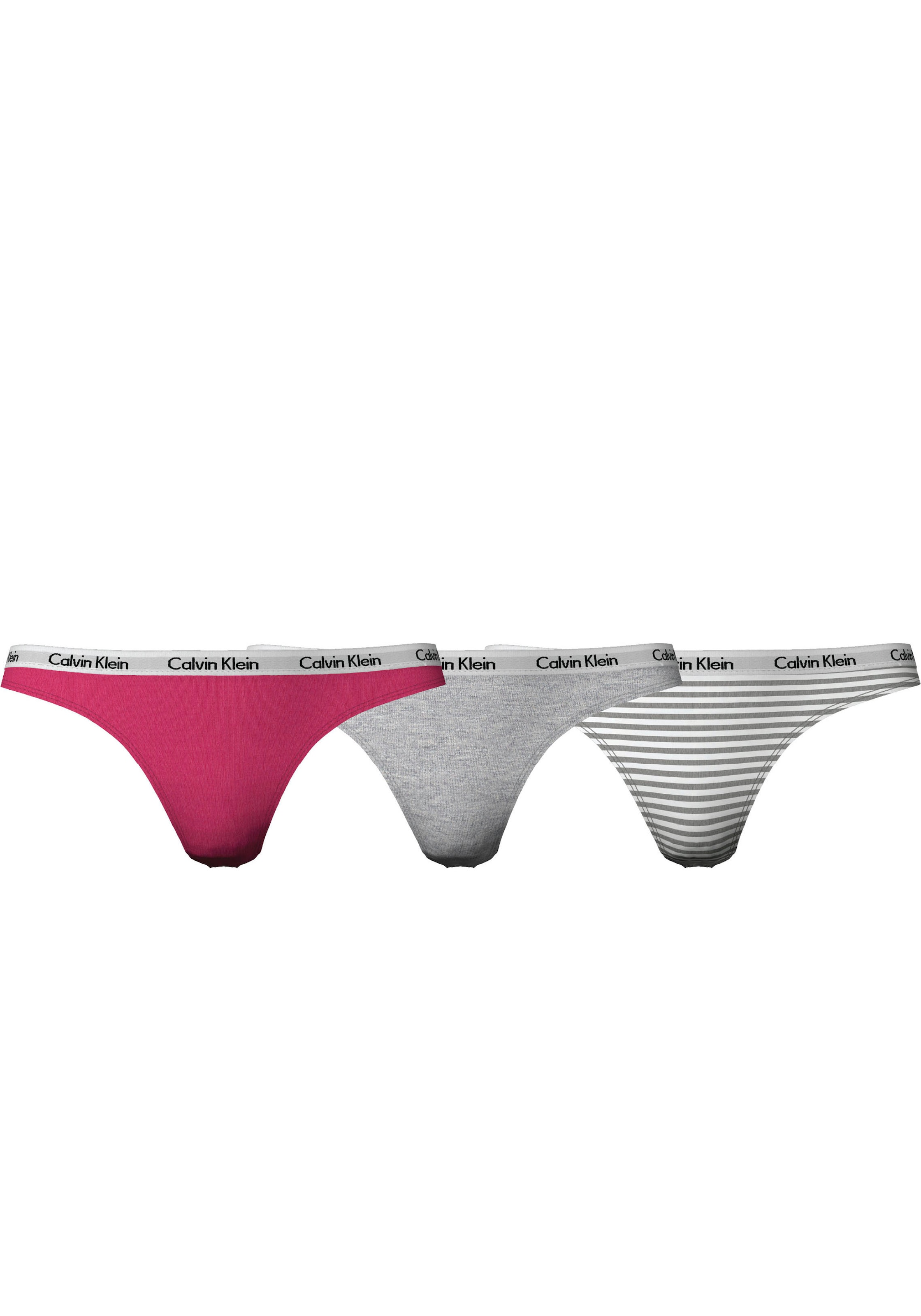 Calvin Klein Underwear Slip, (Packung, 3 St., 3er-Pack), in uni und gestreift