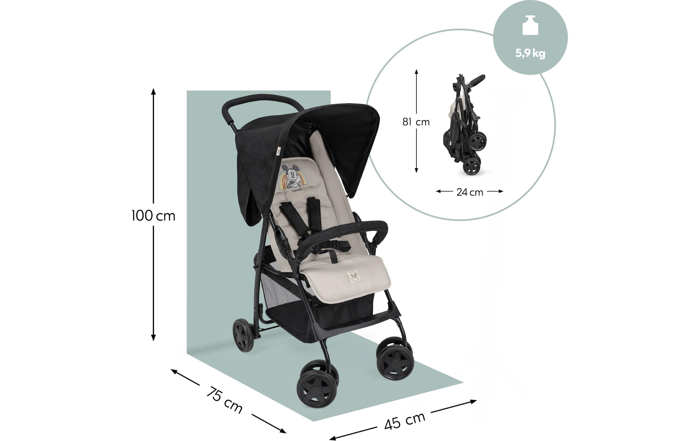 Hauck Poussette de sport »Sport Mickey & Minnie«