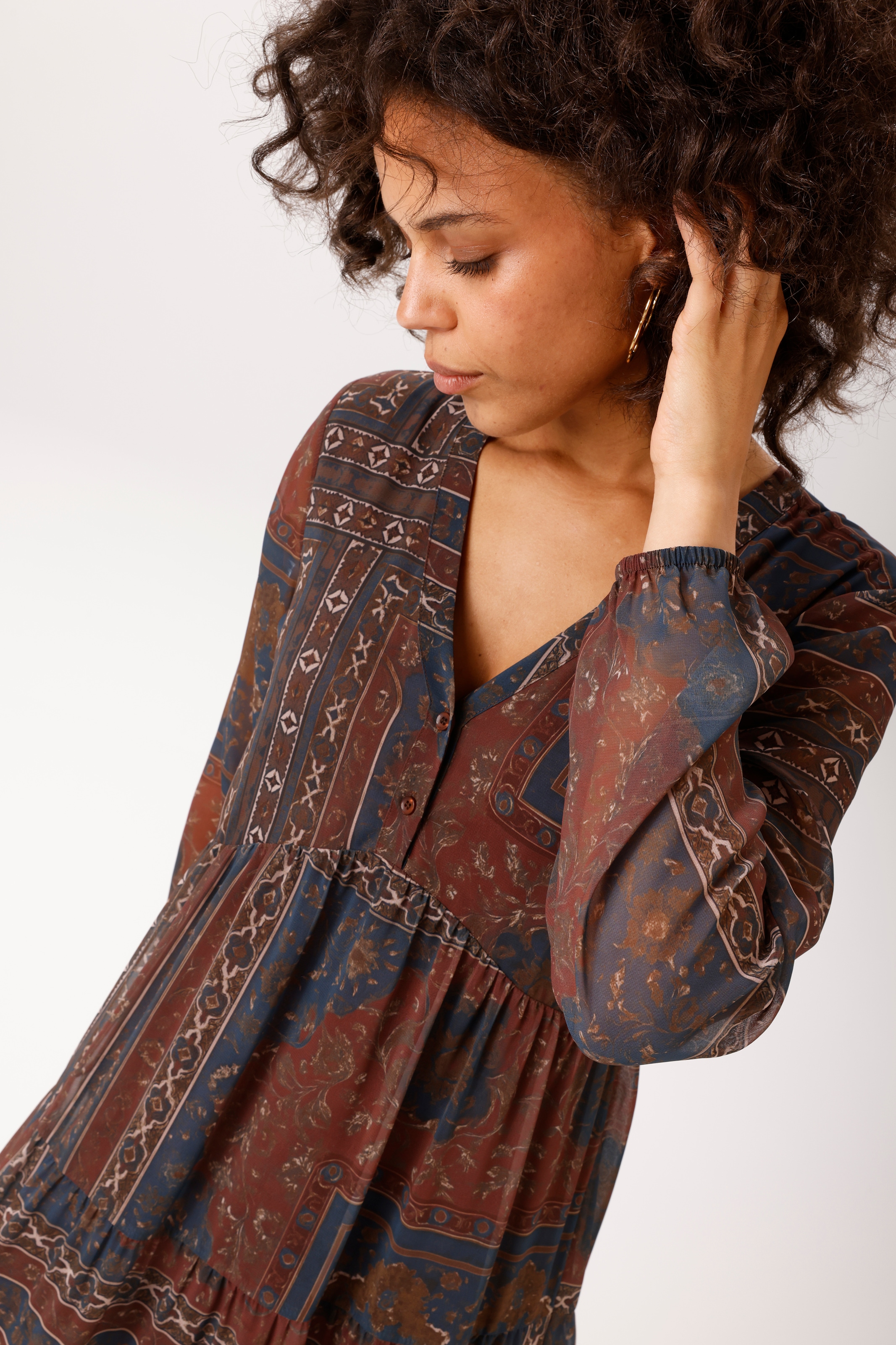 Aniston CASUAL Maxi robe look folklore - chaque pièce est unique - NOUVELLE COLLECTION