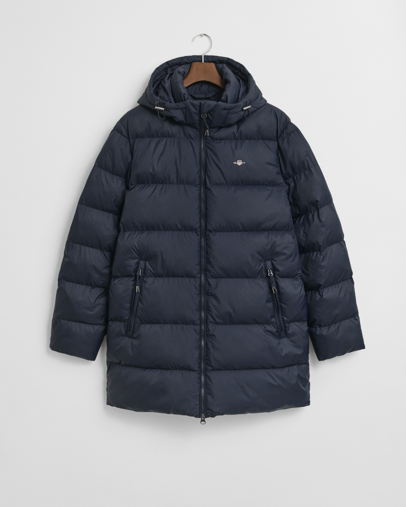 Gant Manteau matelassé »ACTIVE CLOUD MID LENGTH« Puffermantel, regular fit, abnehmabre Kapuze, 2-Wege-Reissverschluss