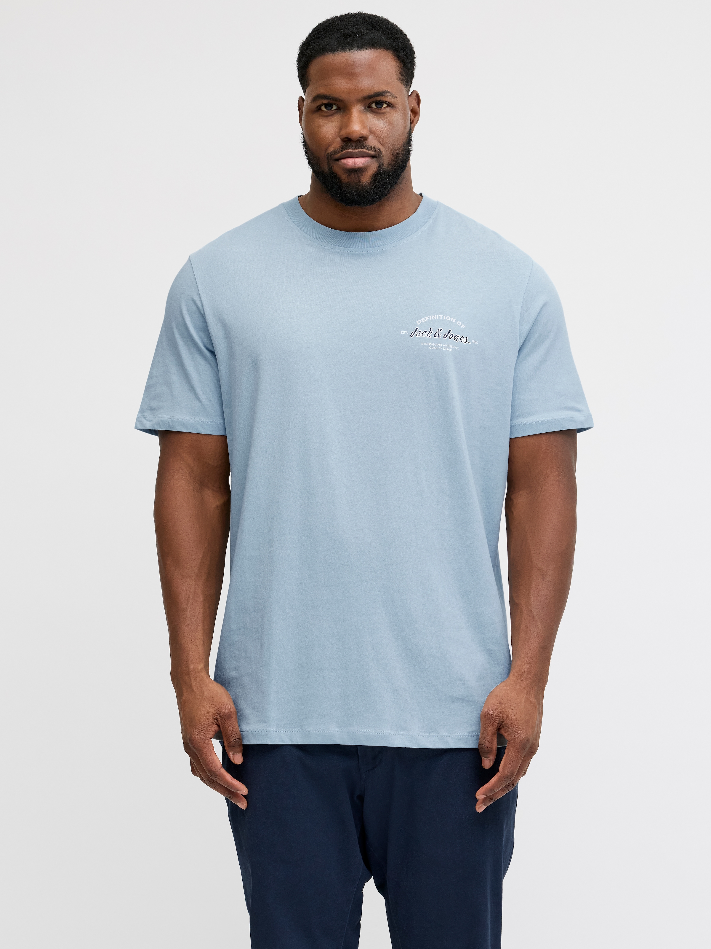 Image of Jack & Jones PlusSize Rundhalsshirt "JJBRANDON TEE SS CREW NECK PLS"