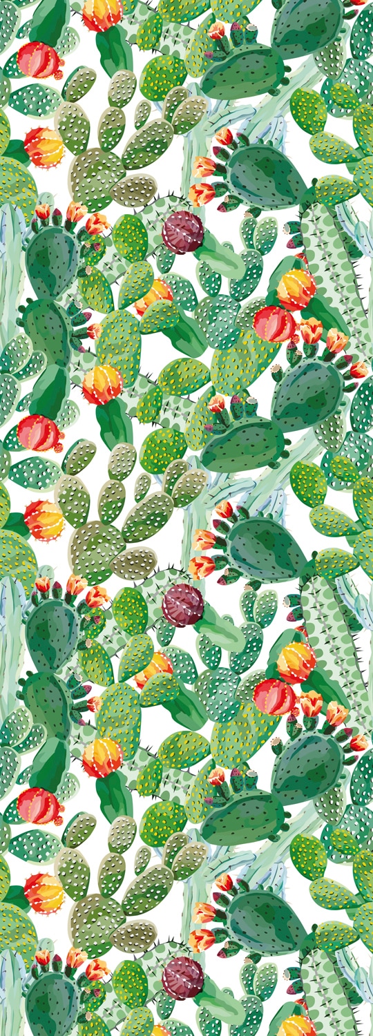 Image of queence Vinyltapete "Maira" Motiv bedruckt botanisch floral gemustert natürlich glatt 90x250cm, selbstklebend, kinderleichte Anbringung, Sticker
