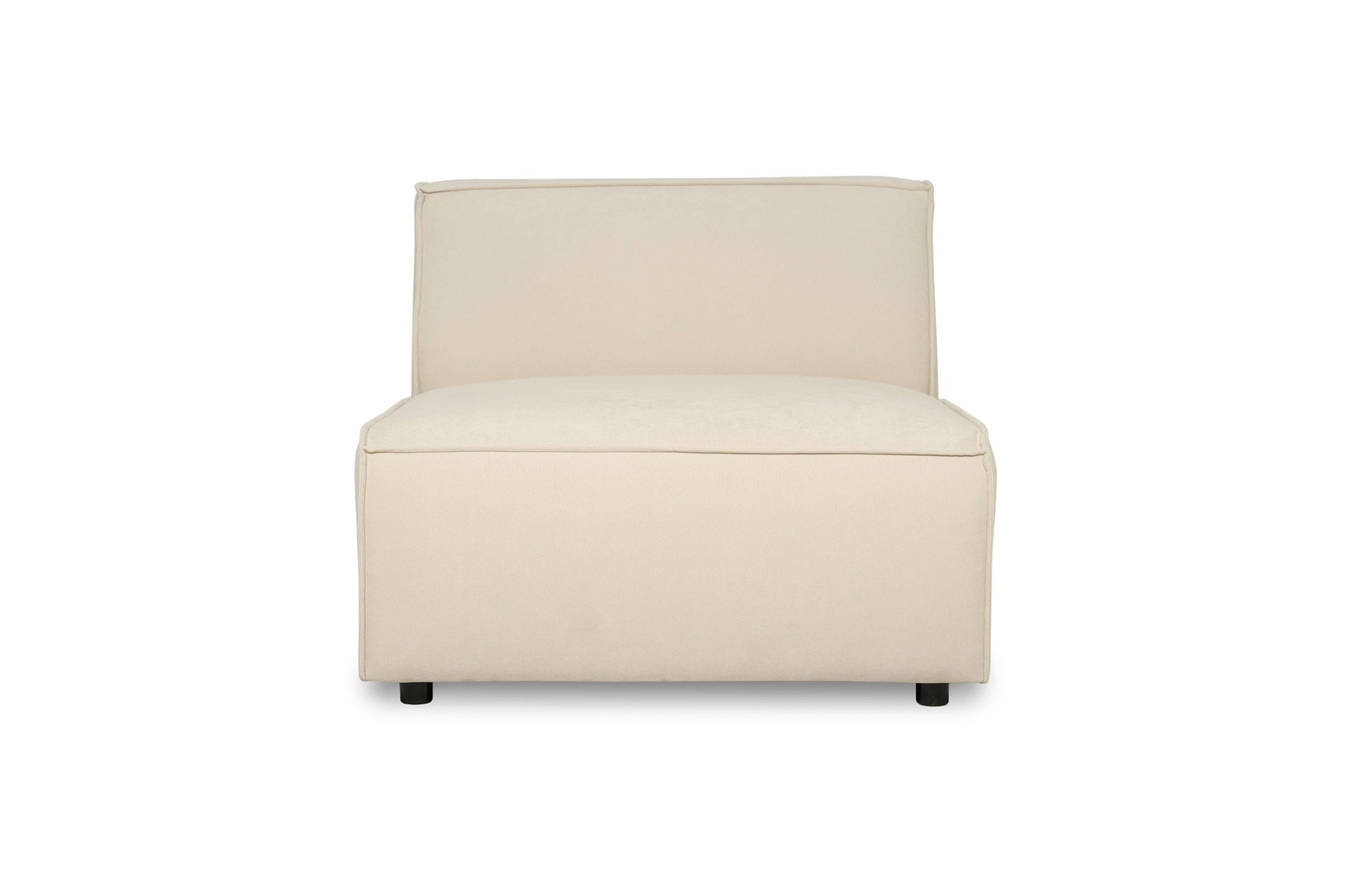 GOODproduct Sessel »Jorrena, extra weicher Chenille-Stoff« Armloser 1-Sitzer, 3 Komfortstufen, 90x105 cm, mit Wellenunterfederung