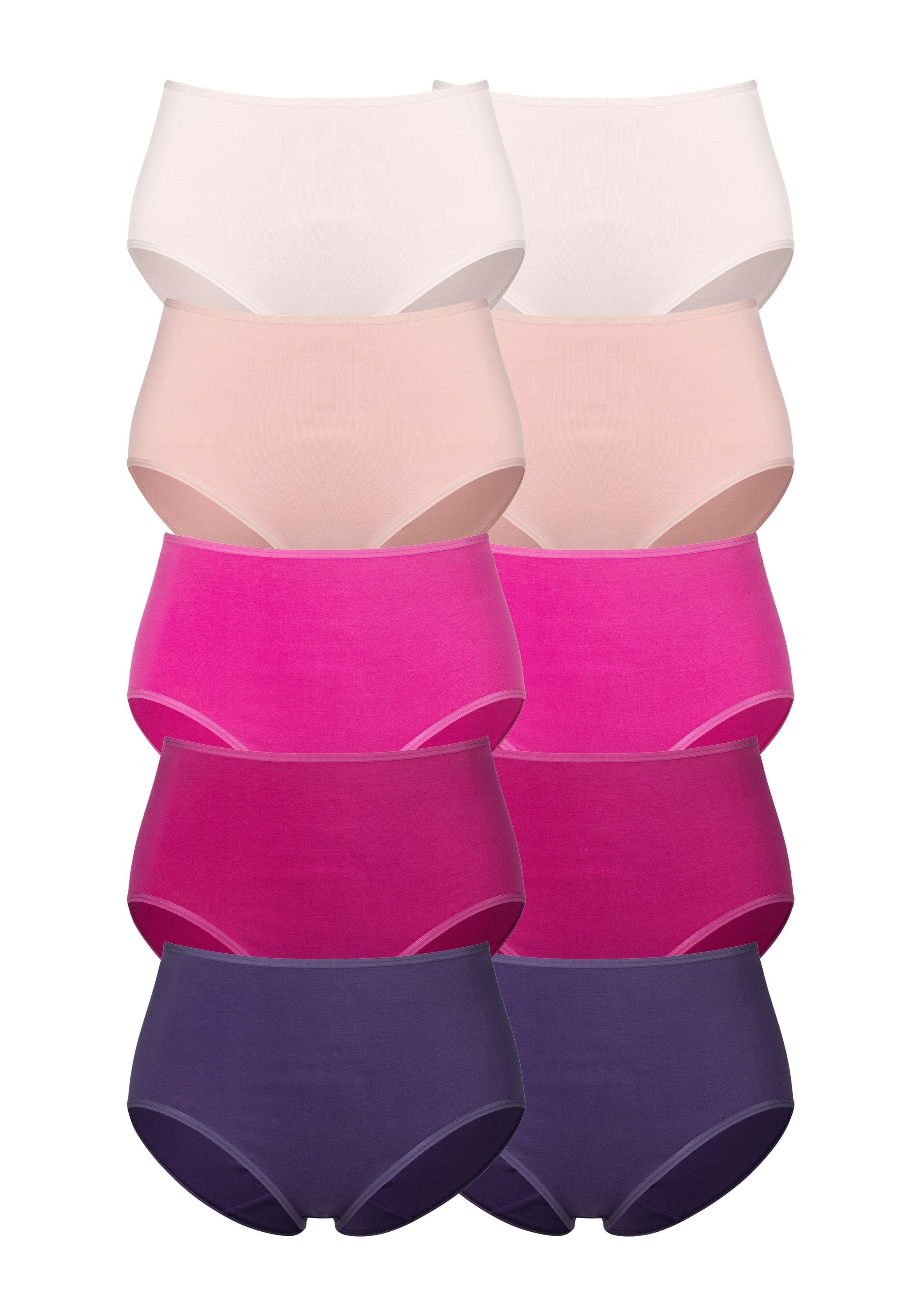 Image of petite fleur Taillenslip, (Packung, 10 St., 10er-Pack), in frischen Uni-Farben bei Ackermann Versand Schweiz