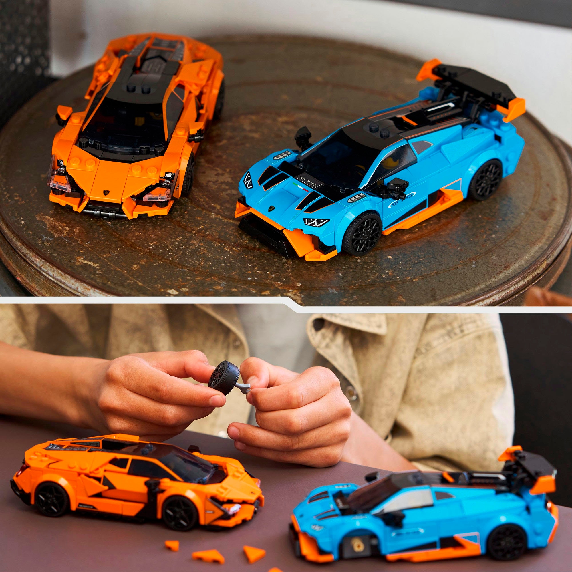 LEGO® Pions de construction »Lamborghini Revuelto und Huracán STO (77238), LEGO Speed Champions« Made in Europe