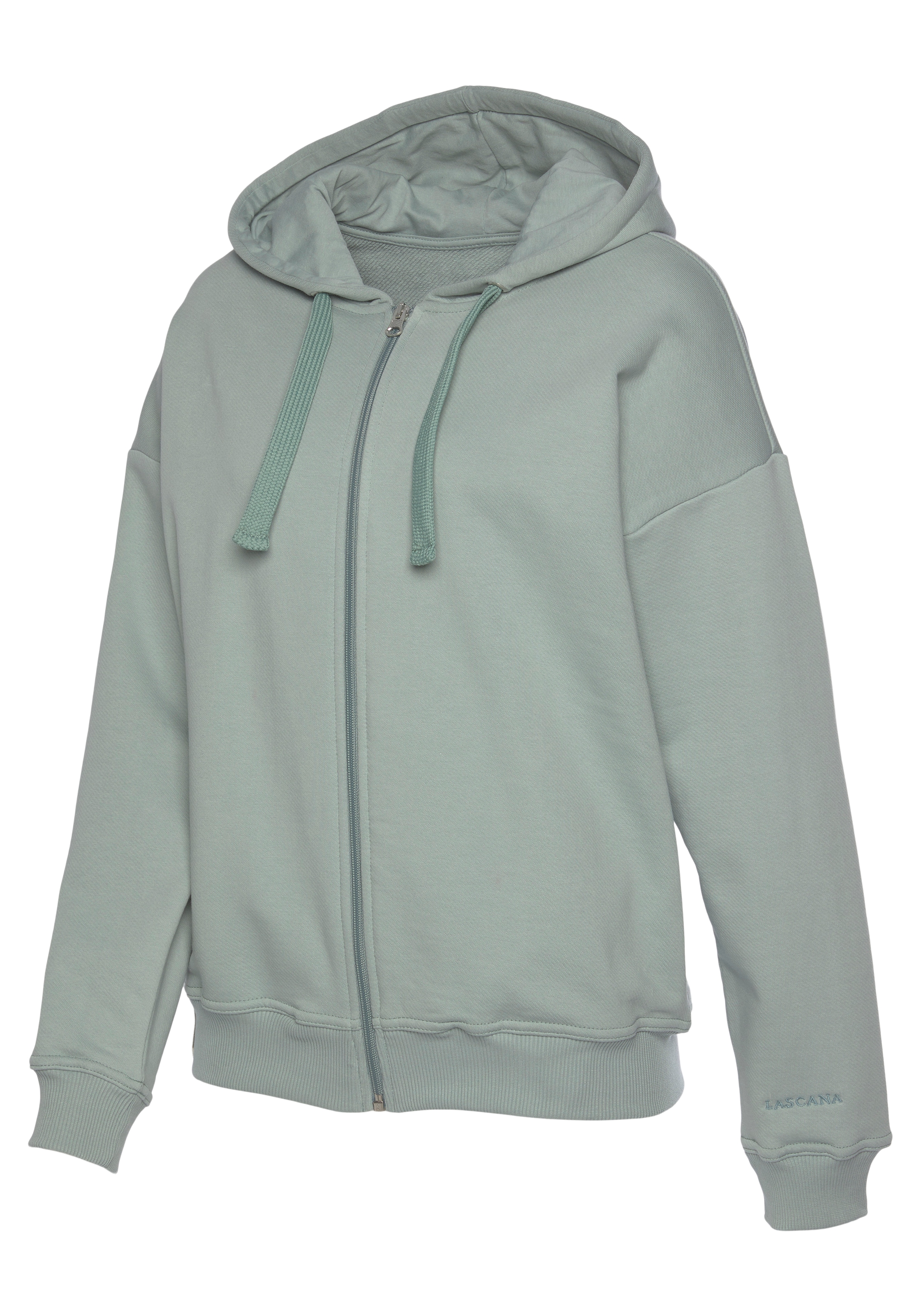 LASCANA Sweatjacke, aus organischer Baumwolle, Loungewear