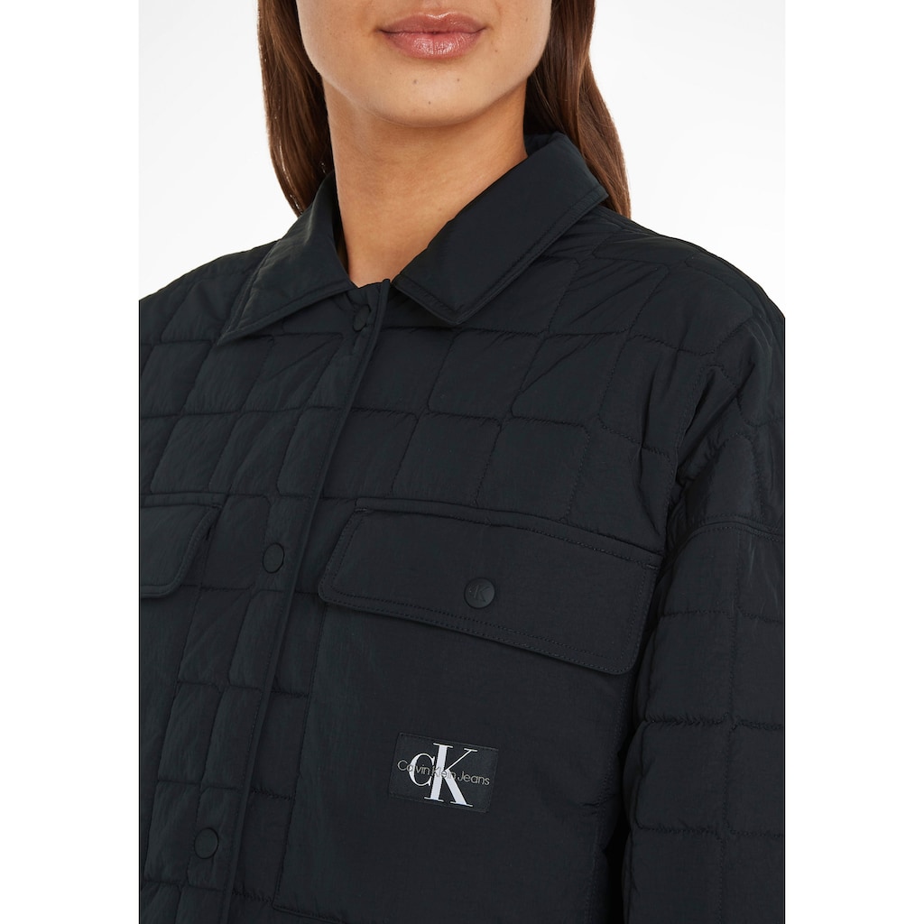 Calvin Klein Jeans Steppmantel »LONG QUILTED UTILITY COAT«