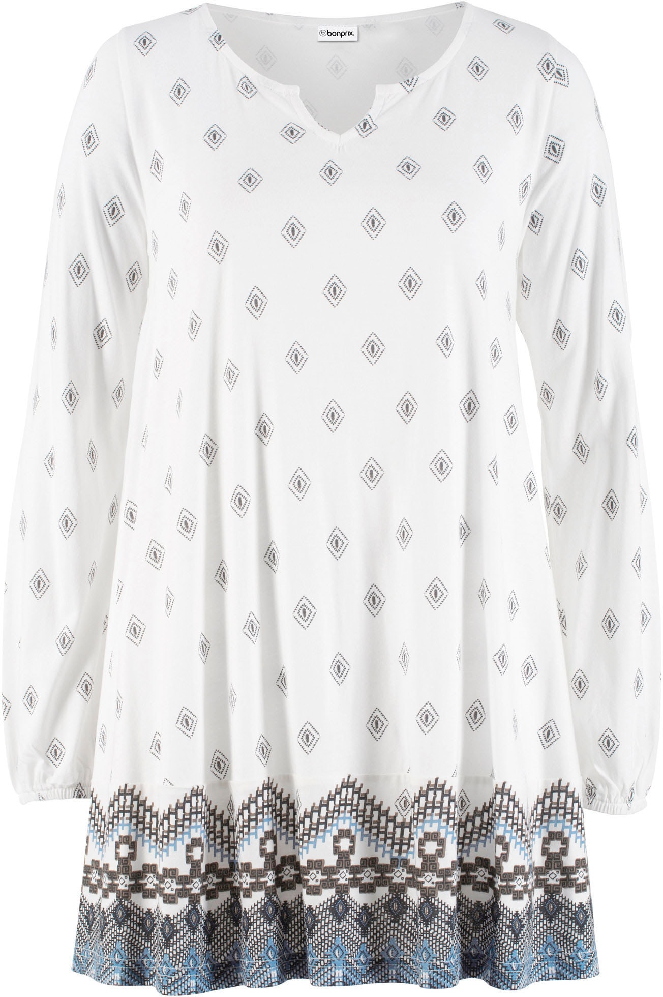 bonprix Tunikashirt »Shirt-Tunika aus Baumwoll-Viskose-Mix« A-Linie Passform, extra weite Schnittführung, Casual Stil