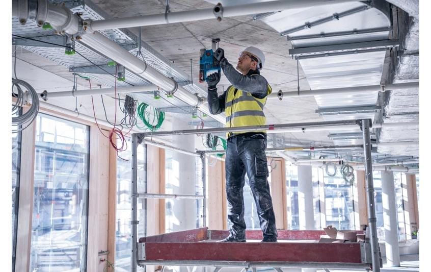 Bosch Professional Bohrhammer »mit SDS plus GBH 18 V-22« Set,  Mit 2 Akkus und 1 Ladegerät