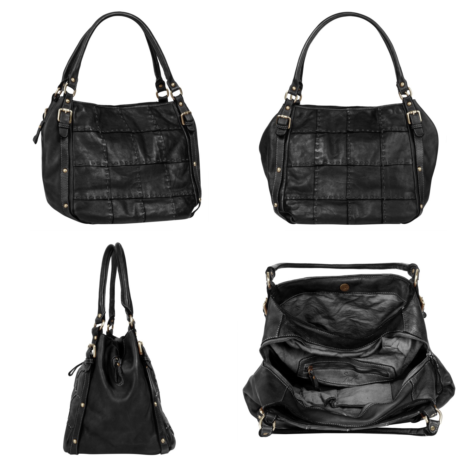 Samantha Look Shopper, echt Leder, Made in Italy