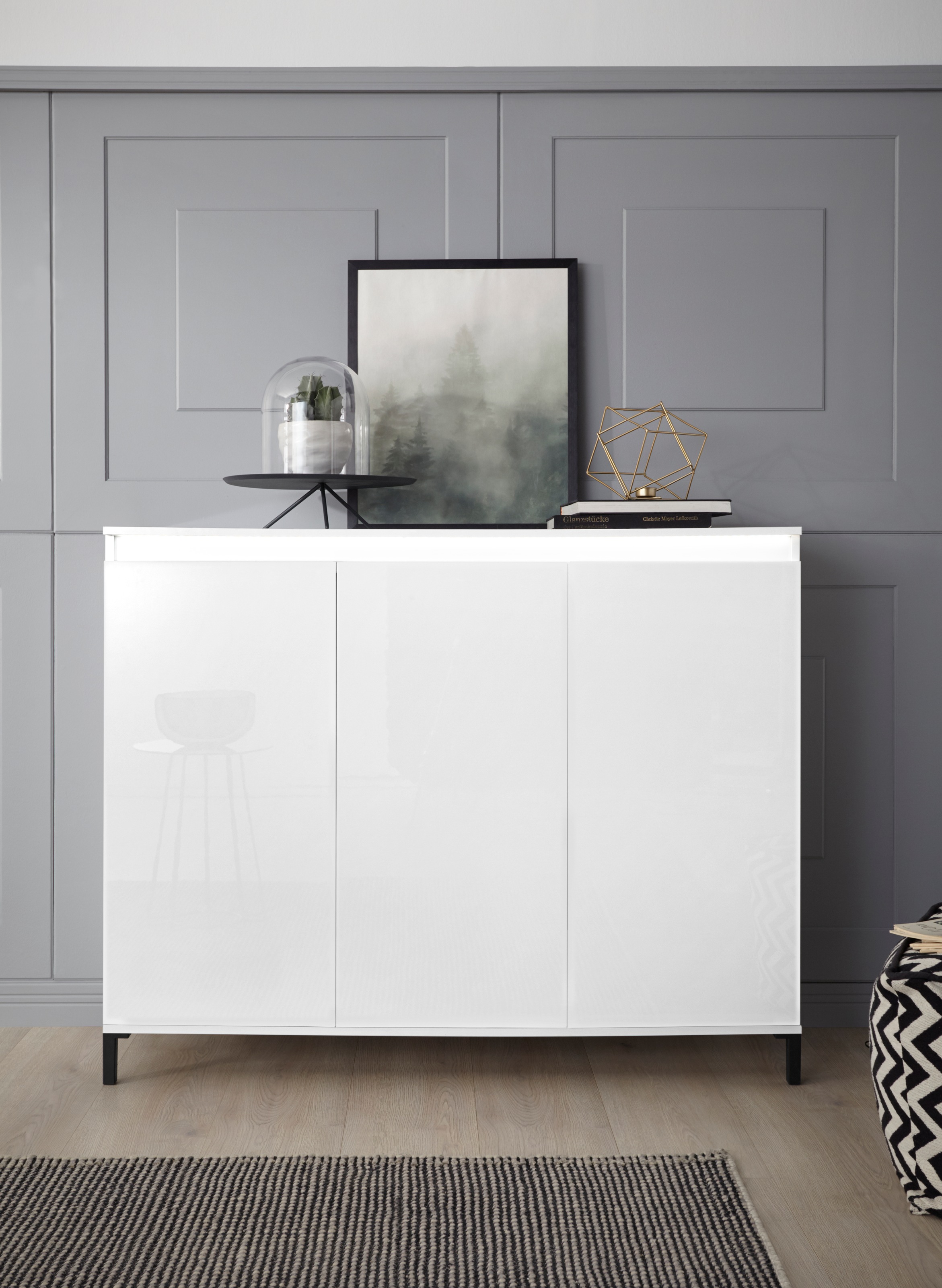 Image of INOSIGN Highboard »Genio«, Breite 138 cm, mit wendbare Blende bei Ackermann Versand Schweiz