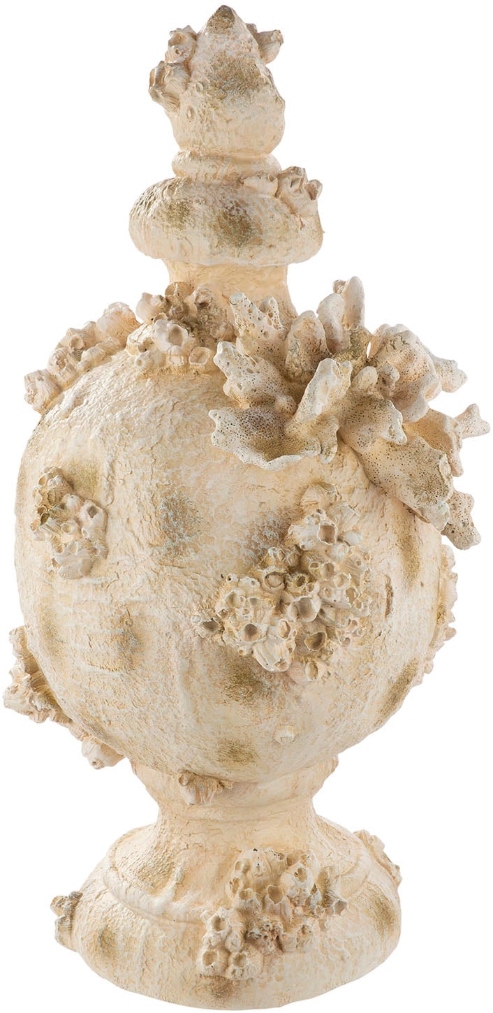 GILDE Dekoobjekt »Dekoobjekt Amphora Seychelles weiss H. 49,5 cm«