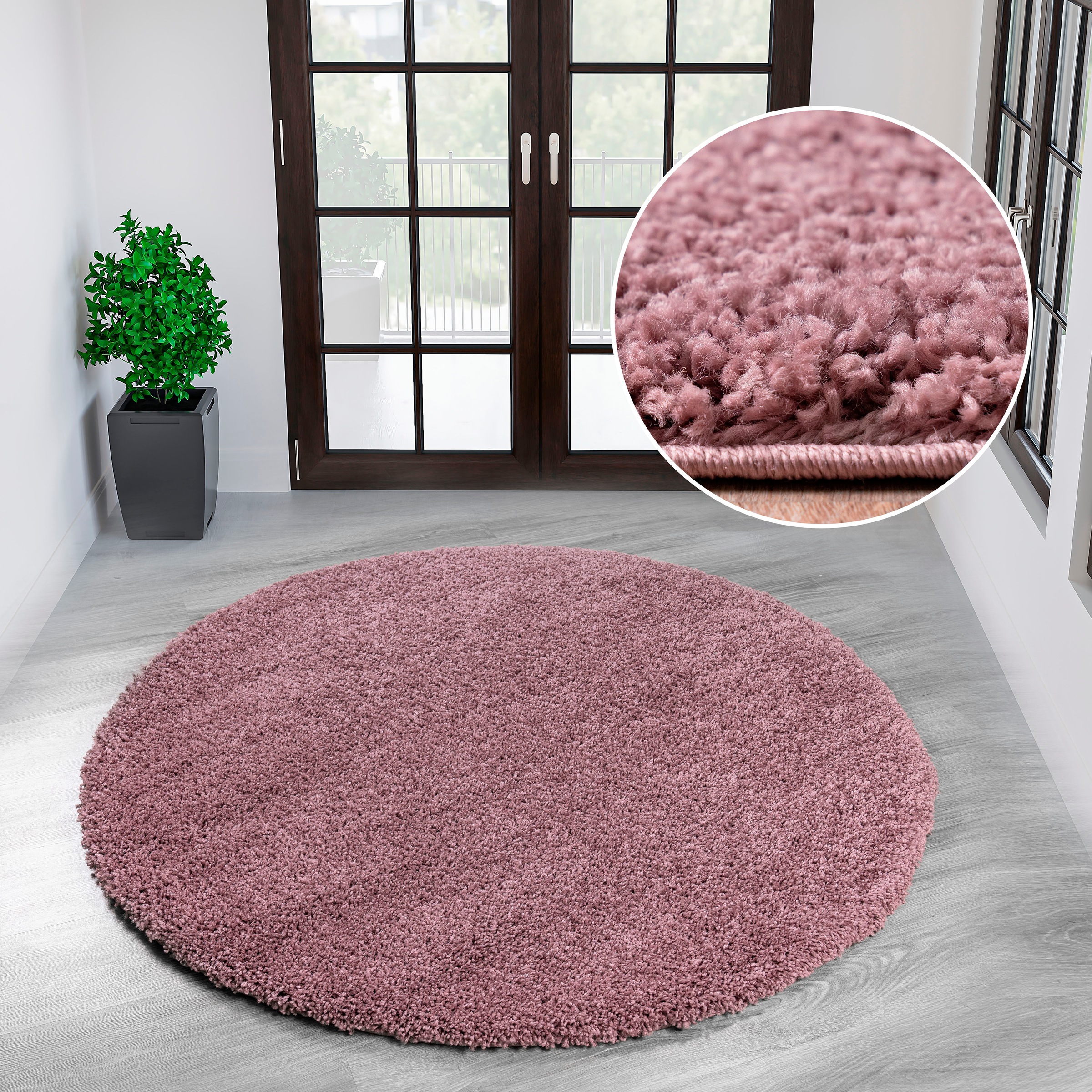 Image of GOODproduct Teppich "Shaggy 30" rund 30 mm Höhe Teppich in Uni-Farben, besonders weich und kuschelig, Wohnzimmer