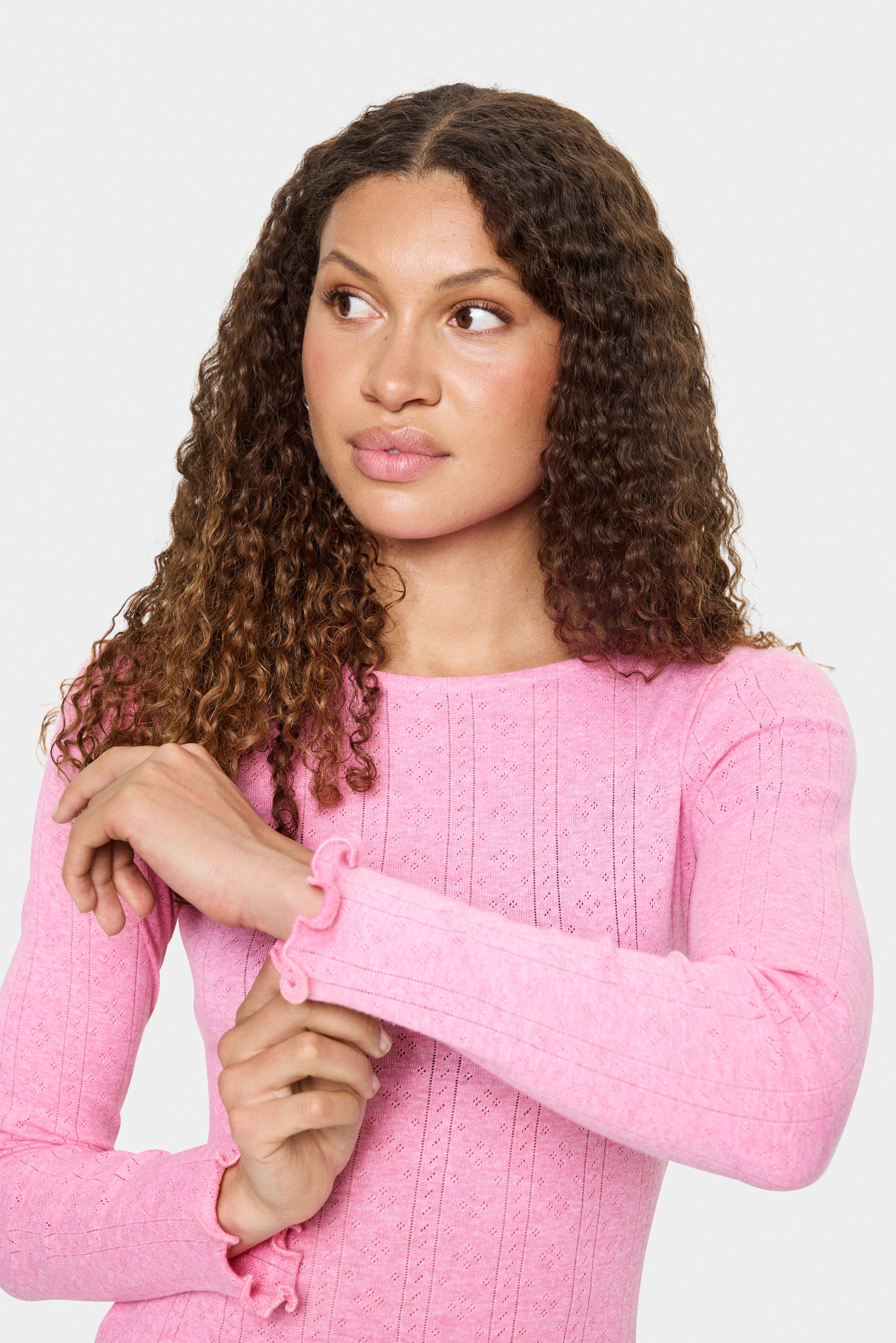 Saint Tropez Langarmshirt »GruSZ«, gewellter Saum