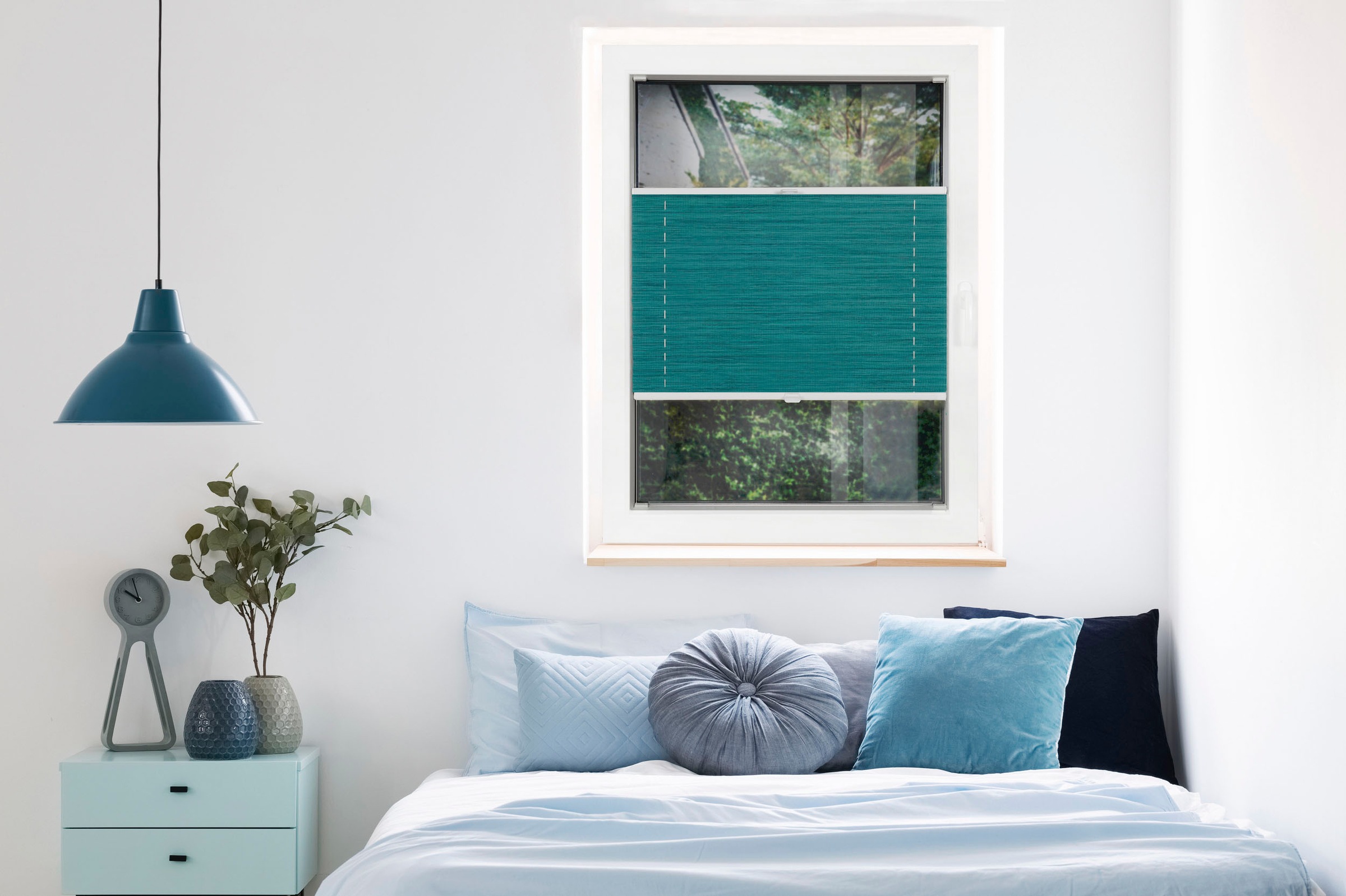 Image of mydeco Plissee nach Mass »Fair Reflex Klemmträger«, blickdicht, ohne Bohren, verspannt bei Ackermann Versand Schweiz