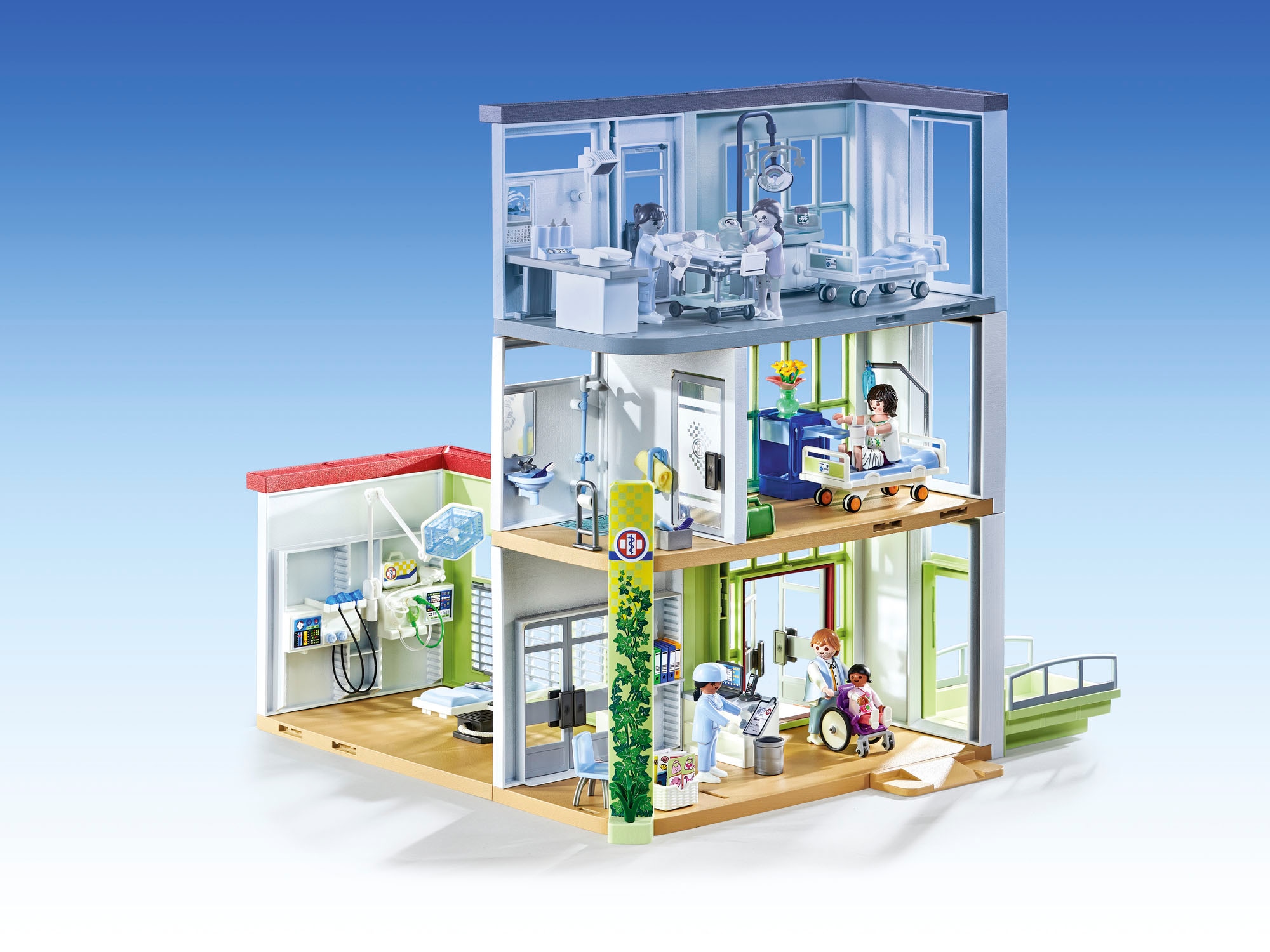 Playmobil® Konstruktions-Spielset »Modernes Krankenhaus (71615), Action Heroes« Made in Europe
