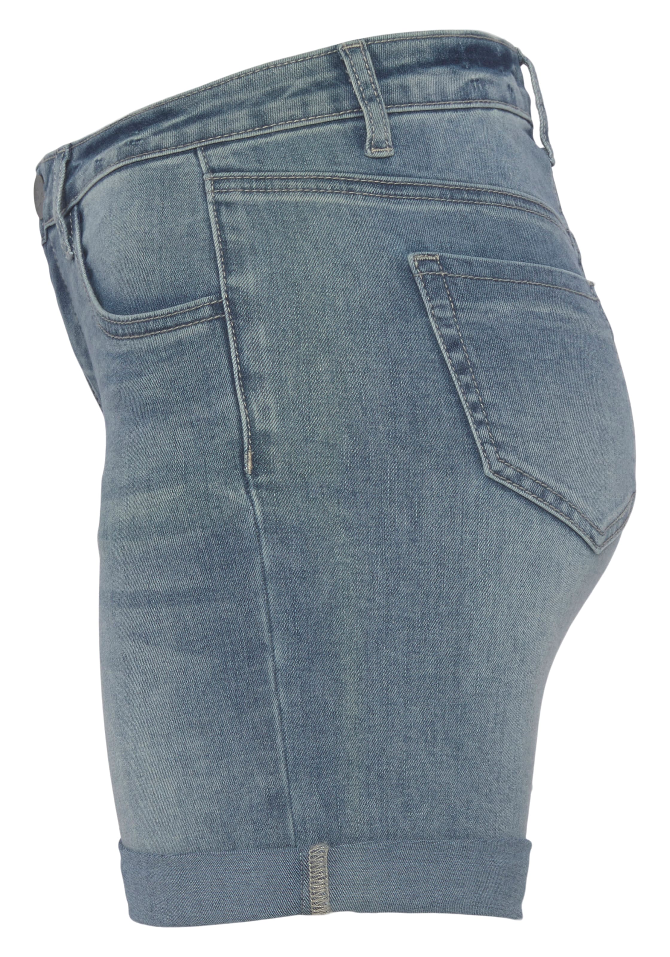 Arizona Jeansshorts »Ultra-Stretch«, extra eng geschnitten, krempelbare Beinabschlüsse