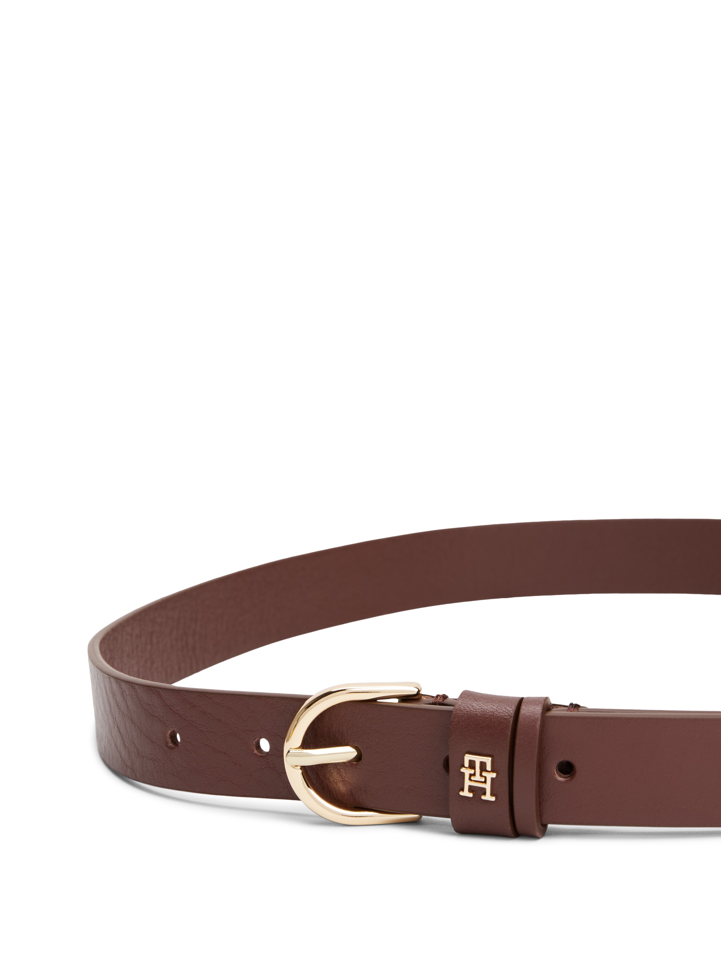 Tommy Hilfiger Ledergürtel »ESSENTIAL EFFORTLESS 2.5«, Logoemblem, weiche Haptik, ovale Einfachdornschliesse