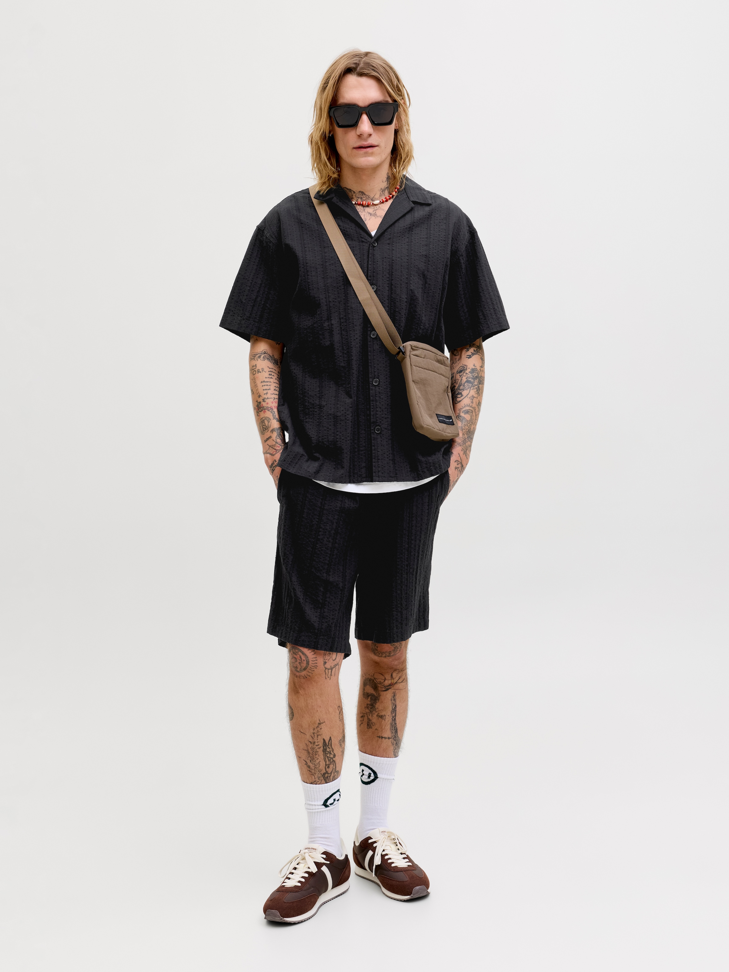 Jack & Jones Kurzarmhemd »JJETYSON RESORT SHIRT SS SN« mit Resort-Kragen