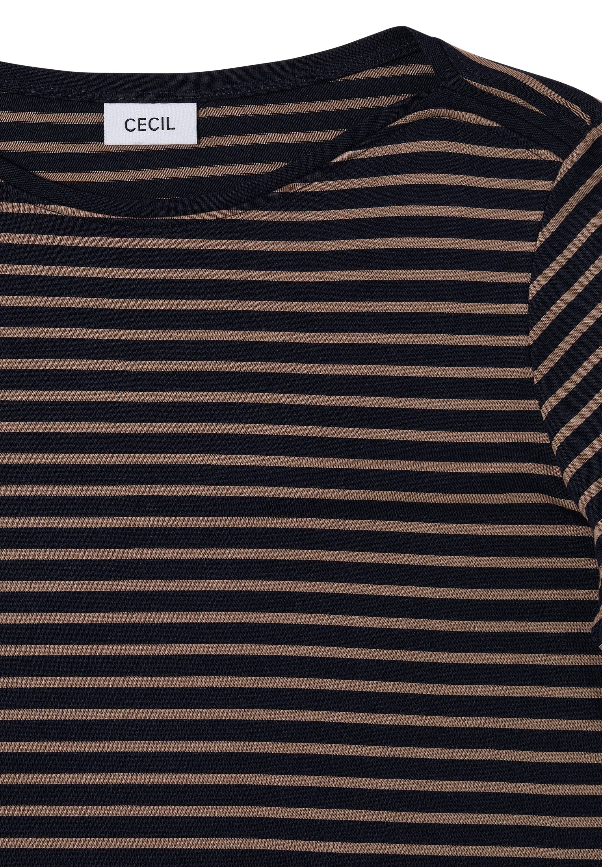 Cecil 3/4-Arm-Shirt, mit Streifen Muster