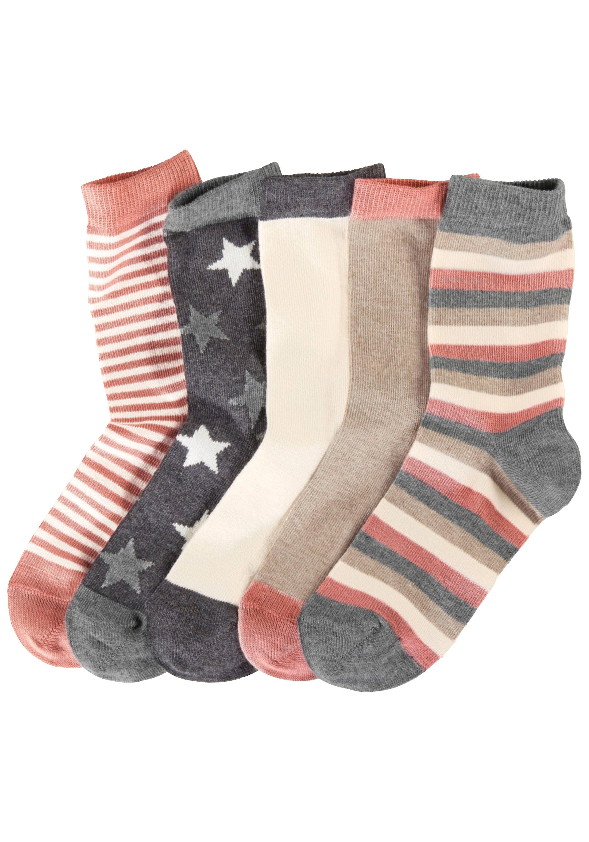 Socken, (5 auf Paar), versandkostenfrei in 5 verschiedenen Designs