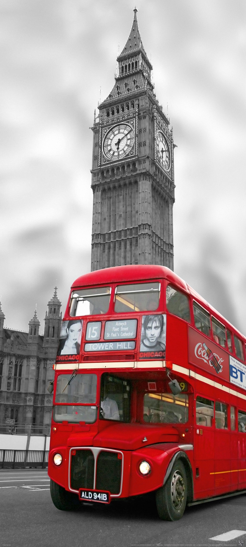 Image of Papermoon Fototapete "London - Türtapete" matt