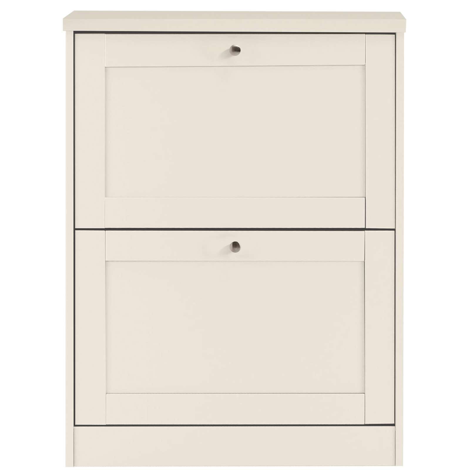 GOODproduct Schuhschrank »Heide« Breite 70 cm, mit 2 Klappen und Facettenfront