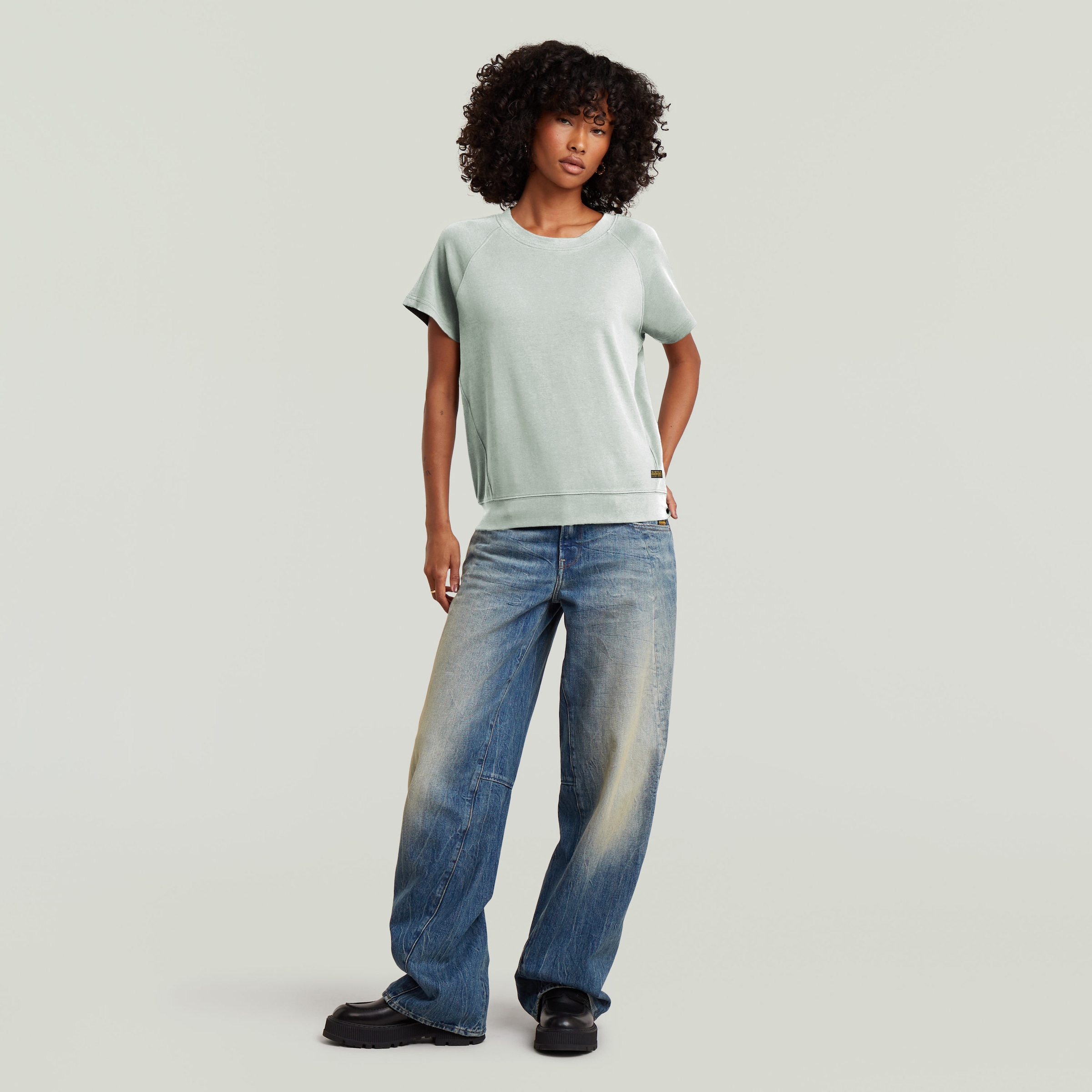 G-STAR T-Shirt »Raglan« Rundhalsform, mit angesetztem Bündchen