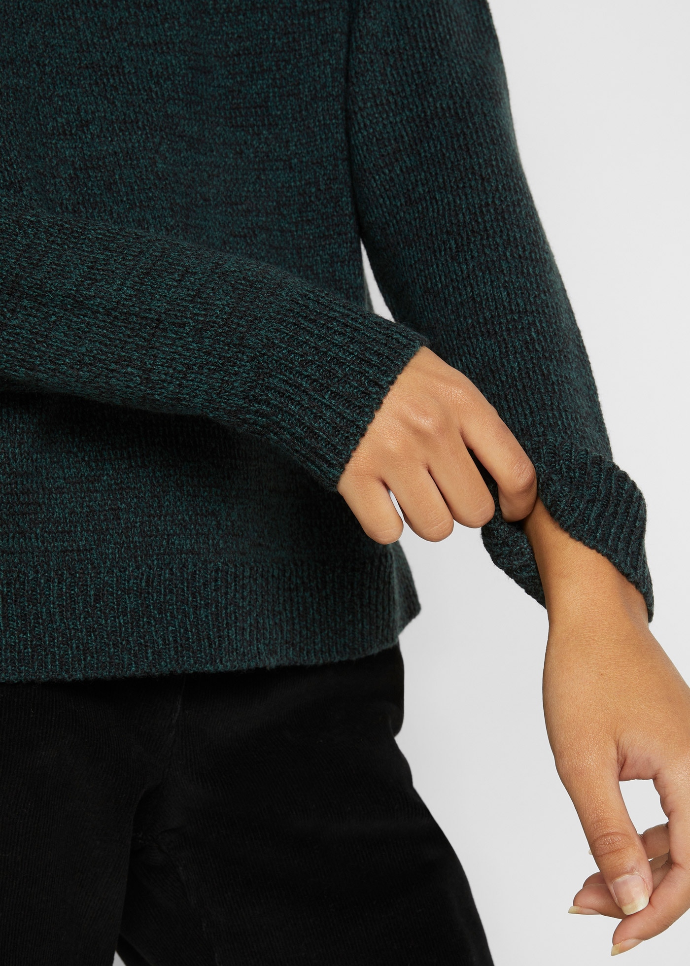 bonprix Strickpullover in Melange-Optik