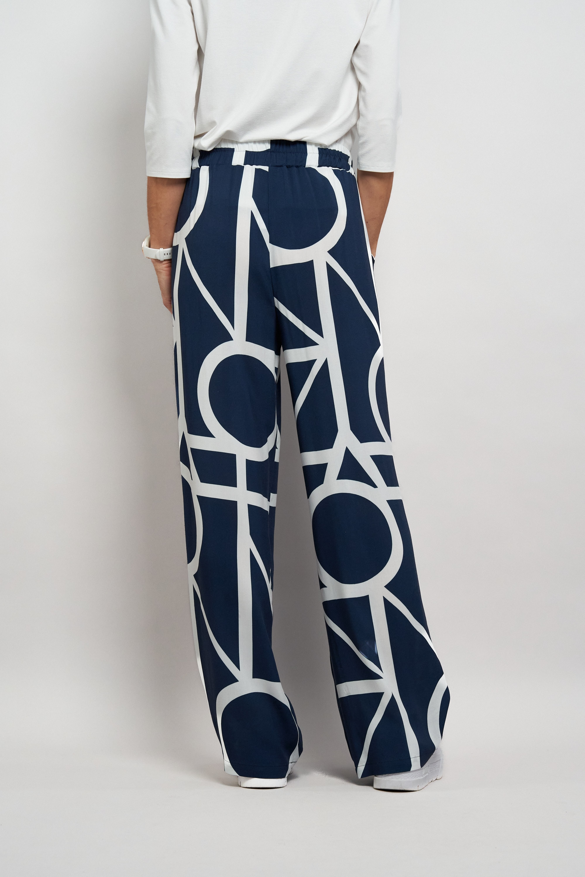 Seidel Moden Pantalon en tissu »Otto exclusiv«  mit grafischem Muster und weitem Schnitt - MADE IN GERMANY