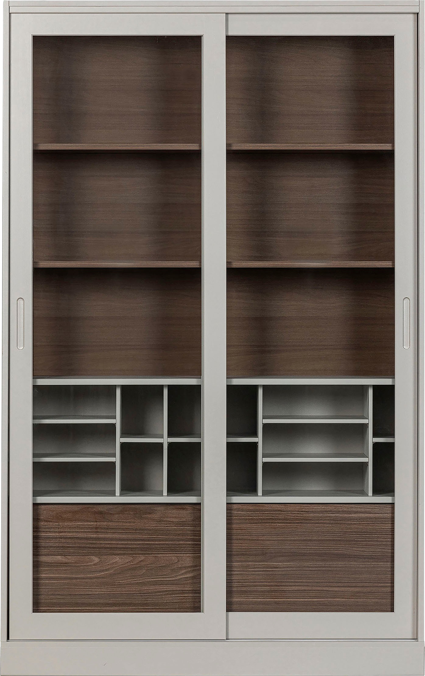 WOOOD Vitrine »James«, mit Glas, viel Stauraum, H 200 cm x B 125 cm