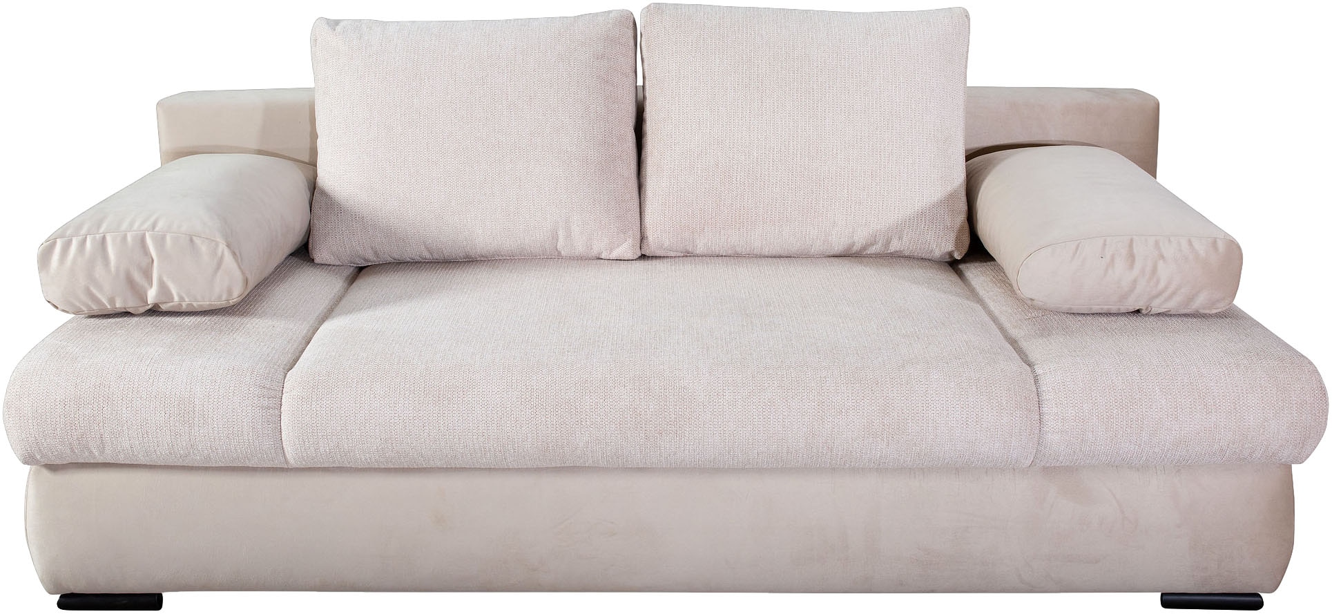 COLLECTION AB Schlafsofa »Chicago mit Bettfunktion, Schlafcouch«, inklusive Bettkasten, Cord-Samt Bezug, anthrazit
