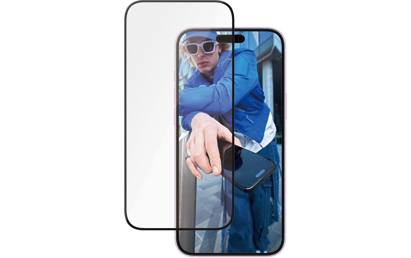 PanzerGlass Displayschutzglas »Ultra Wide Fit Ceramic iPhone 16 Plus«, für iPhone 16 Plus, (1 St.)