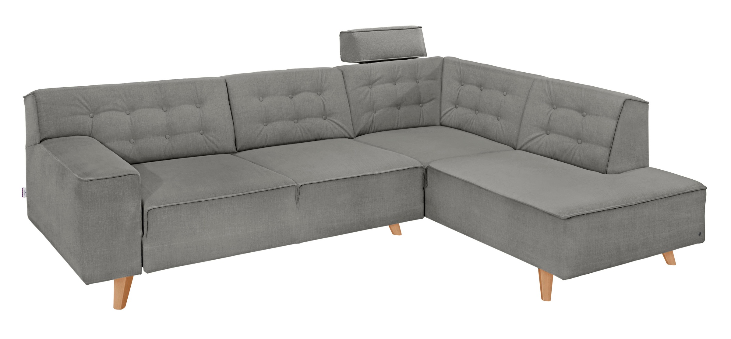 Image of TOM TAILOR Ecksofa »NORDIC CHIC«, mit Ottomane, wahlweise mit Sitzvorzug, Füsse Buche natur bei Ackermann Versand Schweiz