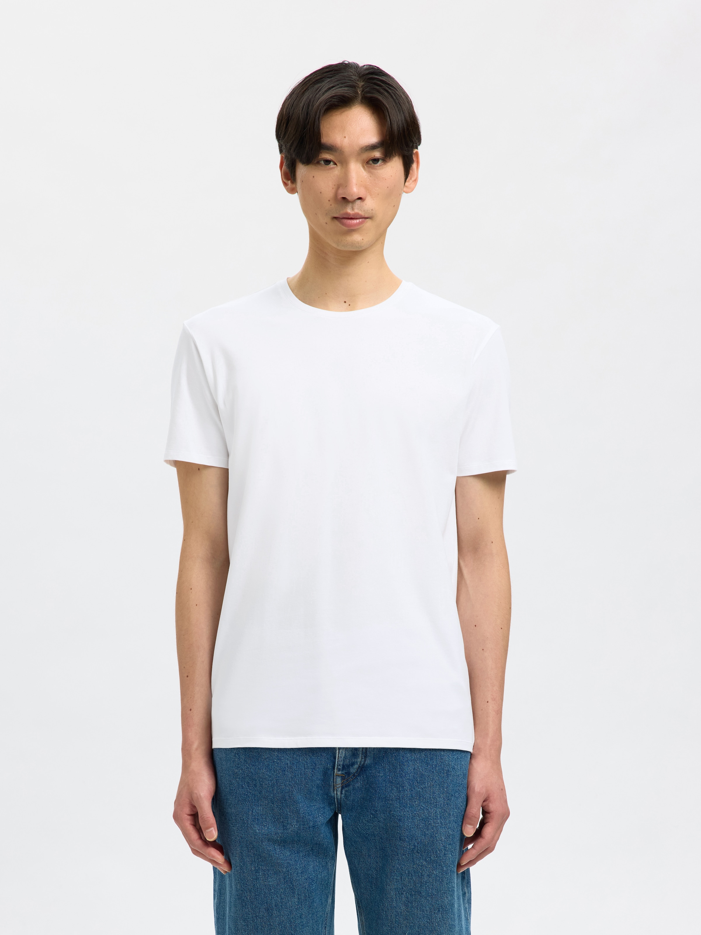 SELECTED T-Shirt »SLHROLAND SS O-NECK TEE 3-PACK NOOS«