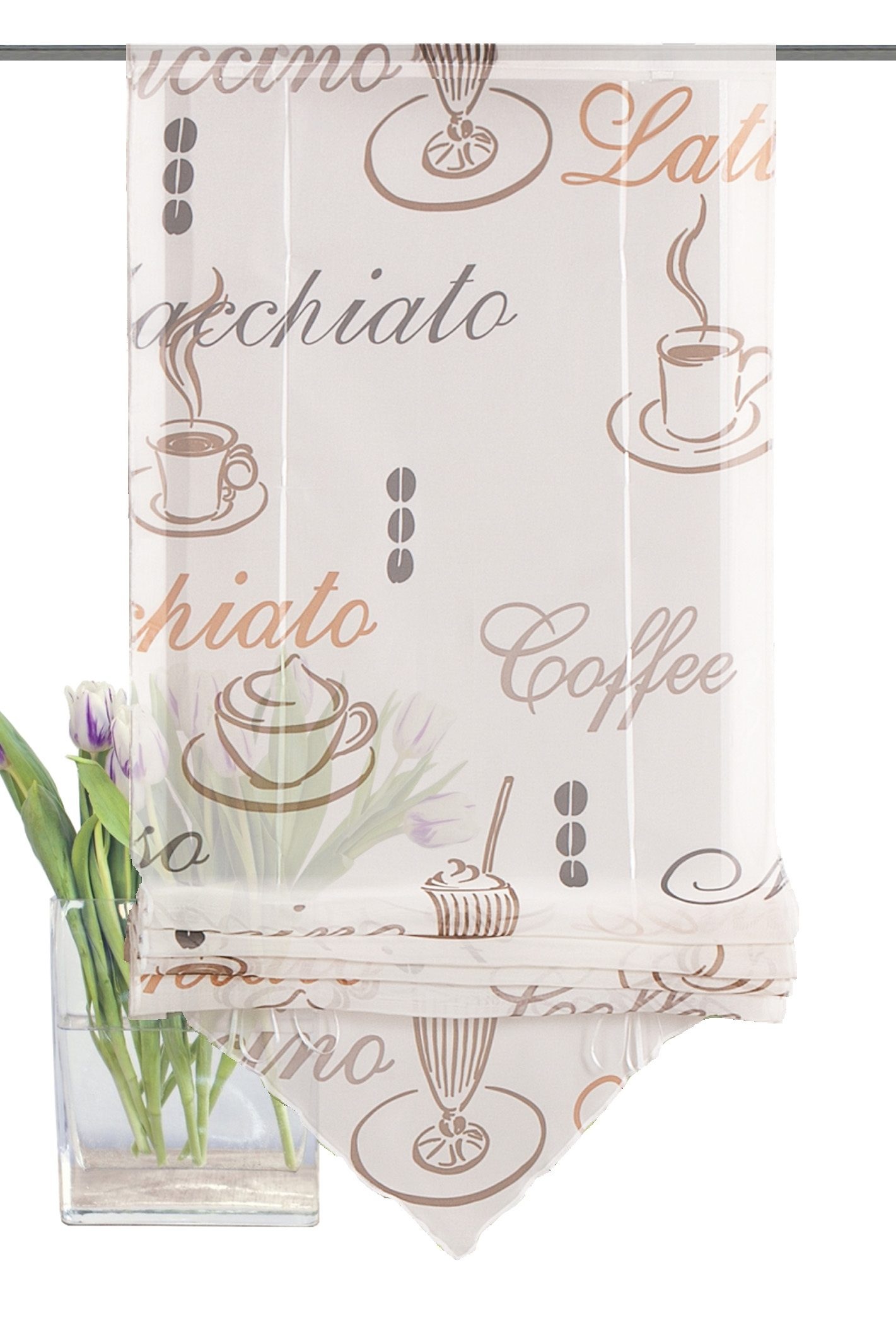 Image of HOME WOHNIDEEN Raffrollo »Kampala«, mit Hakenaufhängung, ohne Bohren bei Ackermann Versand Schweiz