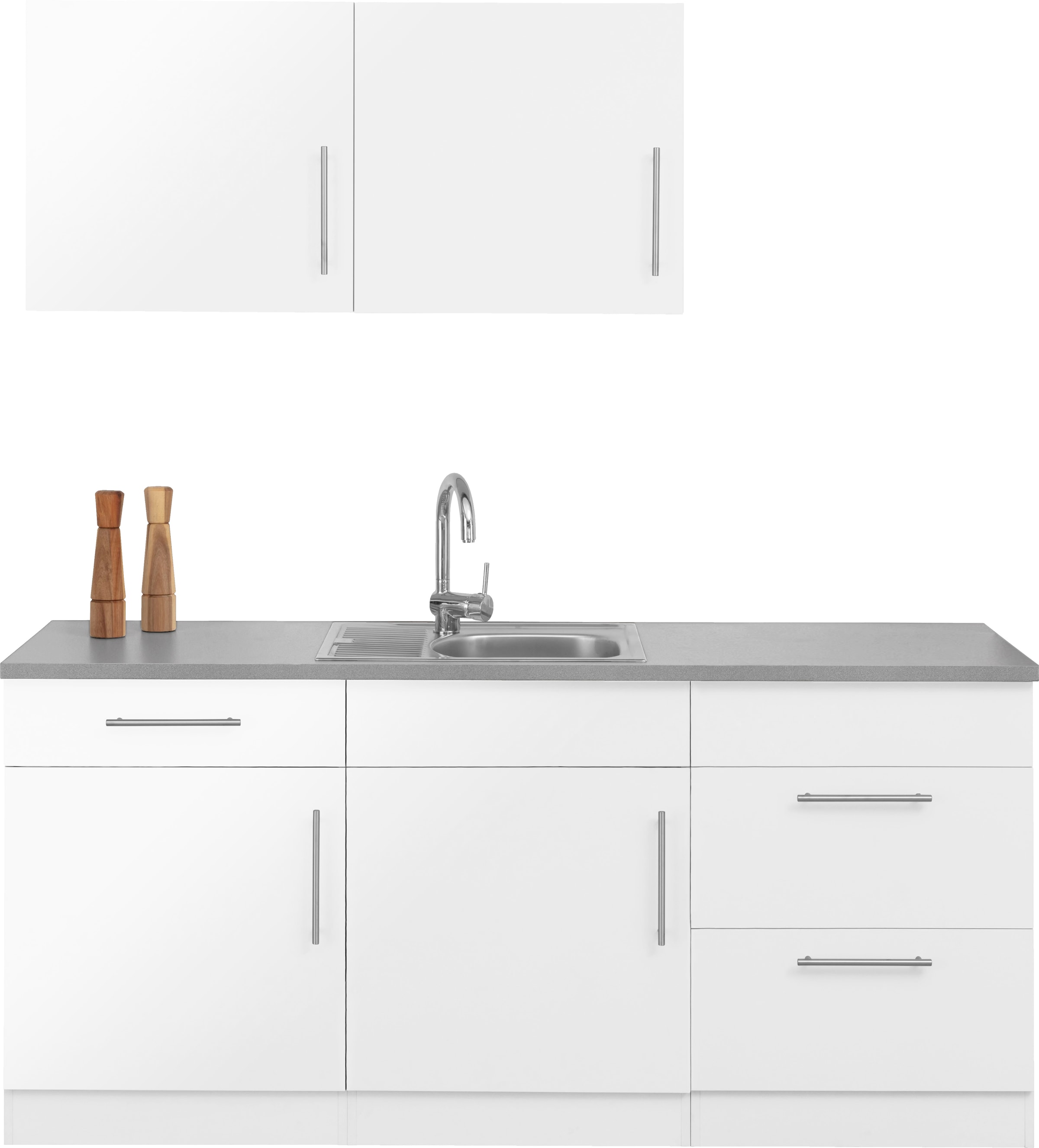 ♕ wiho Küchen Küche mit 180 E-Geräten, cm auf »Cali«, wahlweise Breite versandkostenfrei