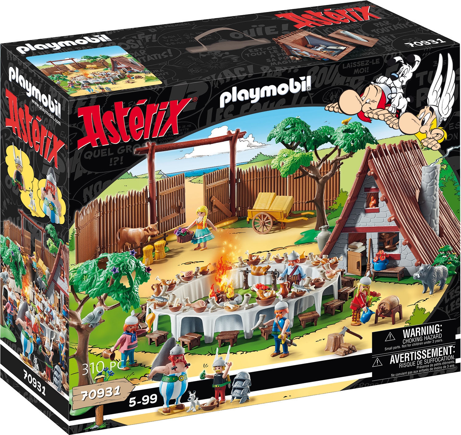 Image of Playmobil® Konstruktions-Spielset »Grosses Dorffest (70931), Asterix«, (310 St.), Made in Germany bei Ackermann Versand Schweiz