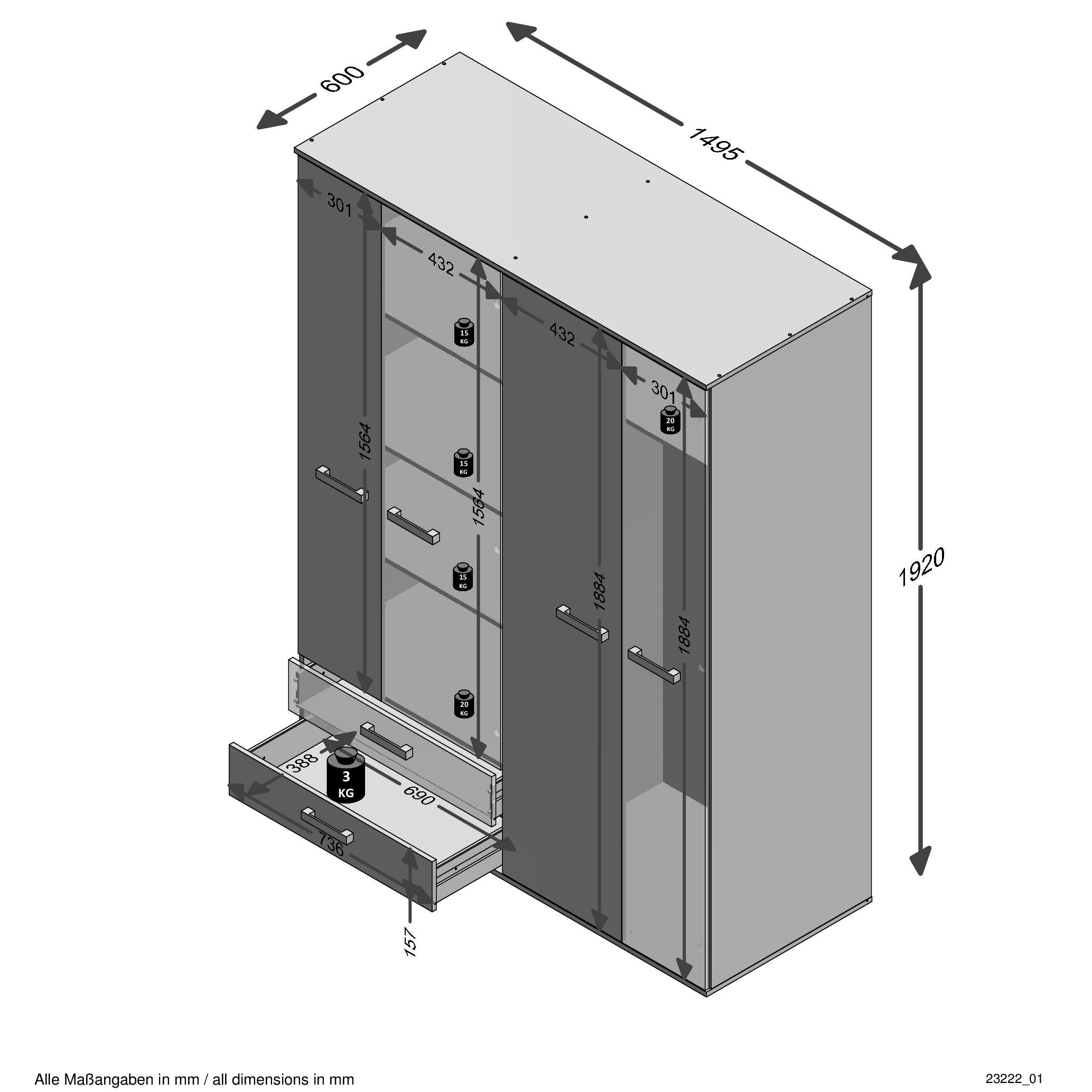 FMD Mehrzweckschrank 9« kaufen »Nona