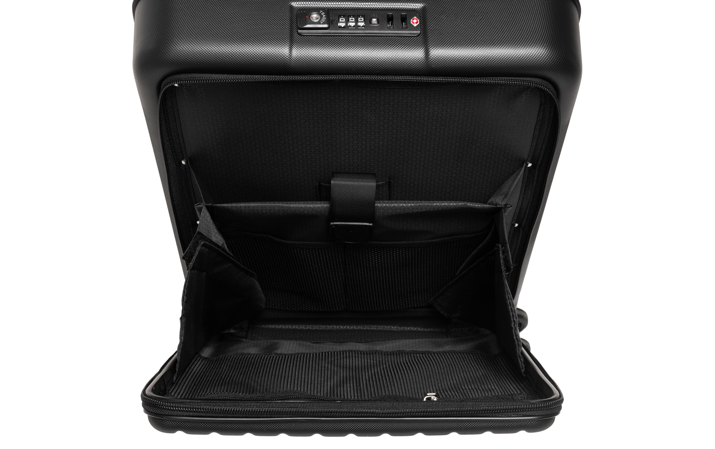 KOOR Koffer »39.5 L, Schwarz«, 4 Rollen
