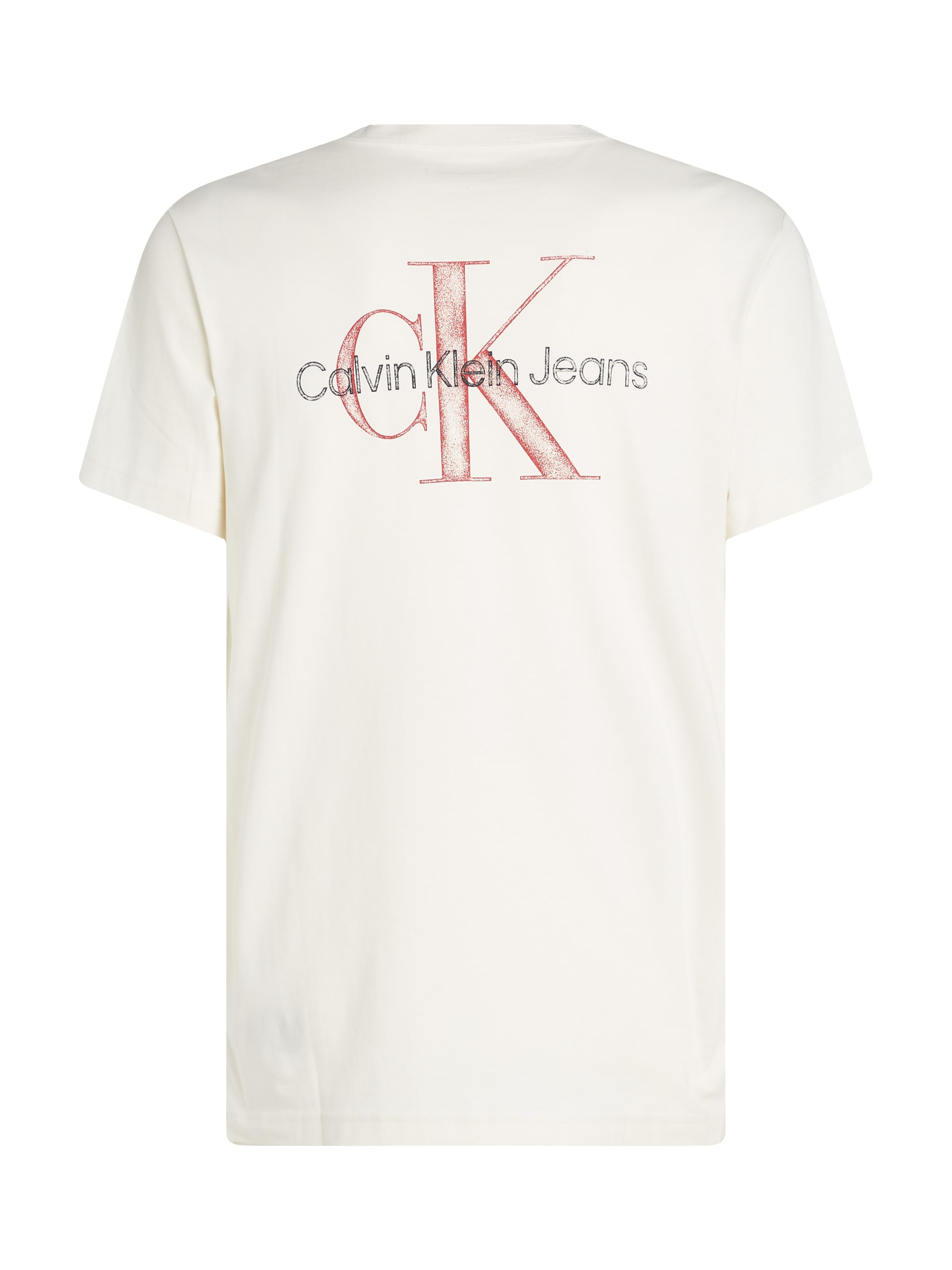 Calvin Klein Jeans T-Shirt »TEXTURED MONOLOGO TEE«, mit Backprint