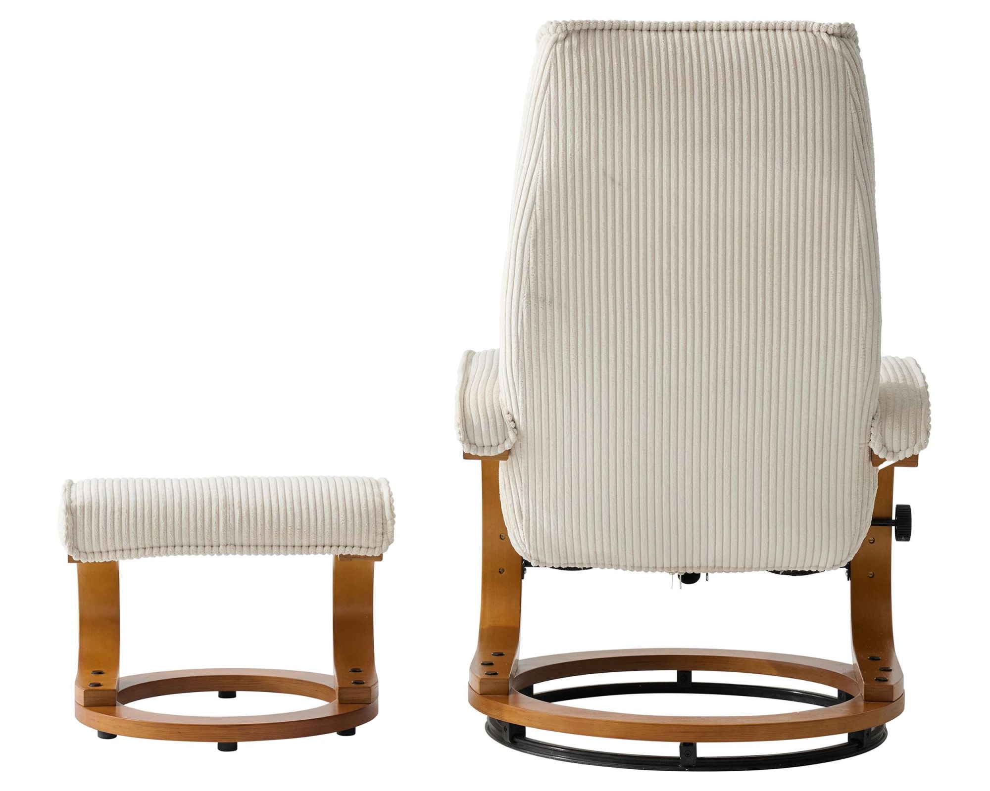 Home affaire Relaxsessel »mit Hocker PARIS neu: Cord - OTTO. Verlässliche Qualität.« bestehend aus Sessel und Hocker,  manuelle Relaxfunktion mit Drehfunktion, neu: Cord-Bezug