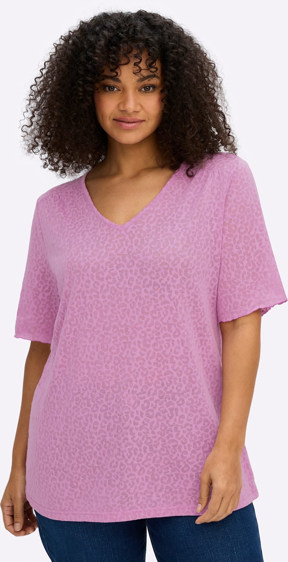 Sheego Rundhalsshirt »T-Shirt« 1