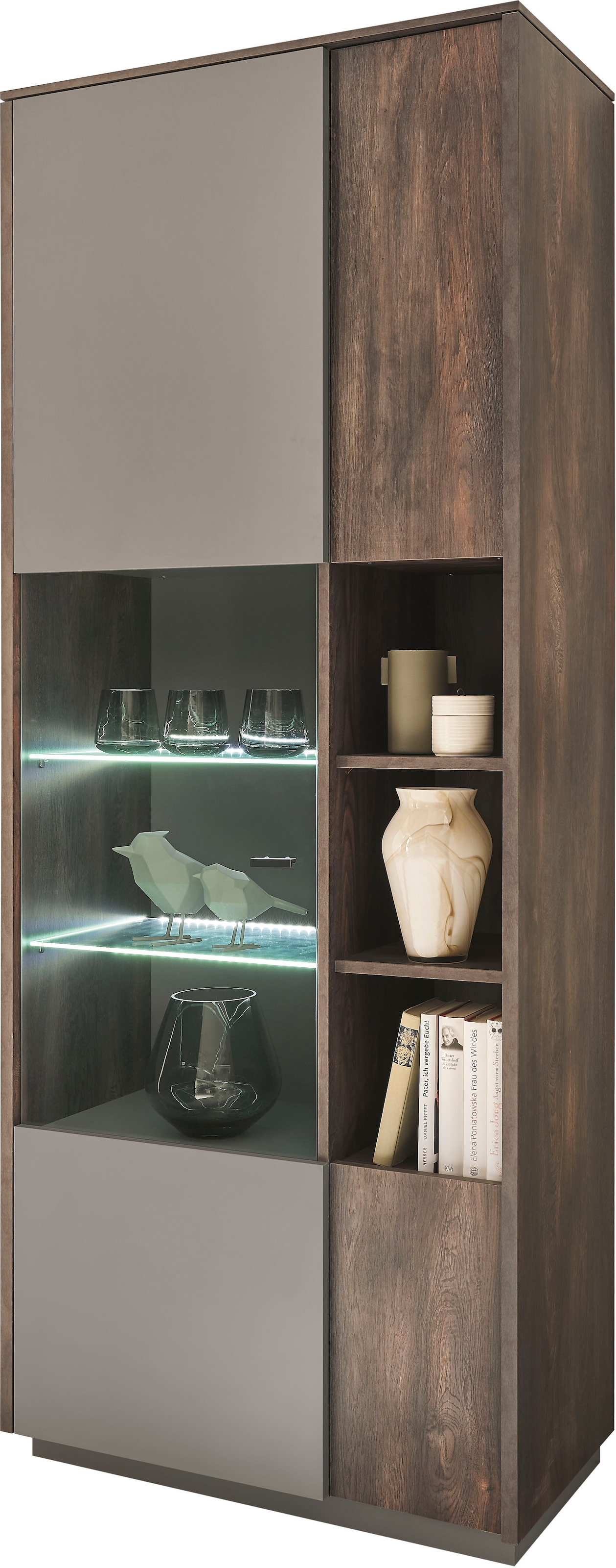 INOSIGN Vitrine »LARGO«, Soft-Close-Funktion, Höhe ca. 200 cm