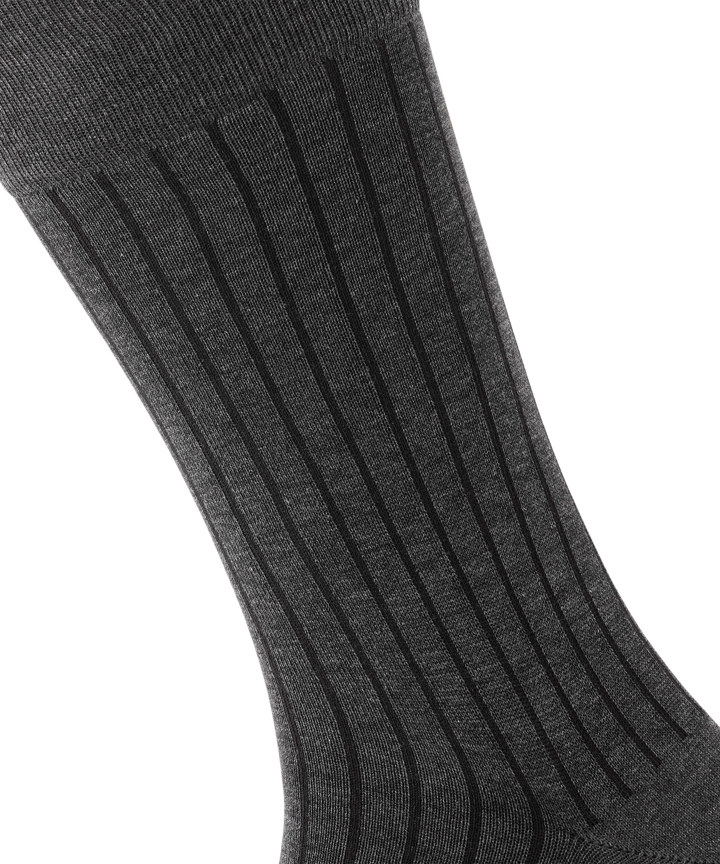 Burlington Chaussettes »Duke Street« Taille unique 40-46, structure côtelée, mélange coton
