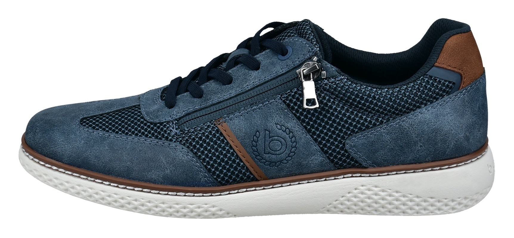 bugatti Chaussure à lacets  Schnürschuh, Freizeitschuh, Halbschuh mit zusätzlichem Reissverschluss