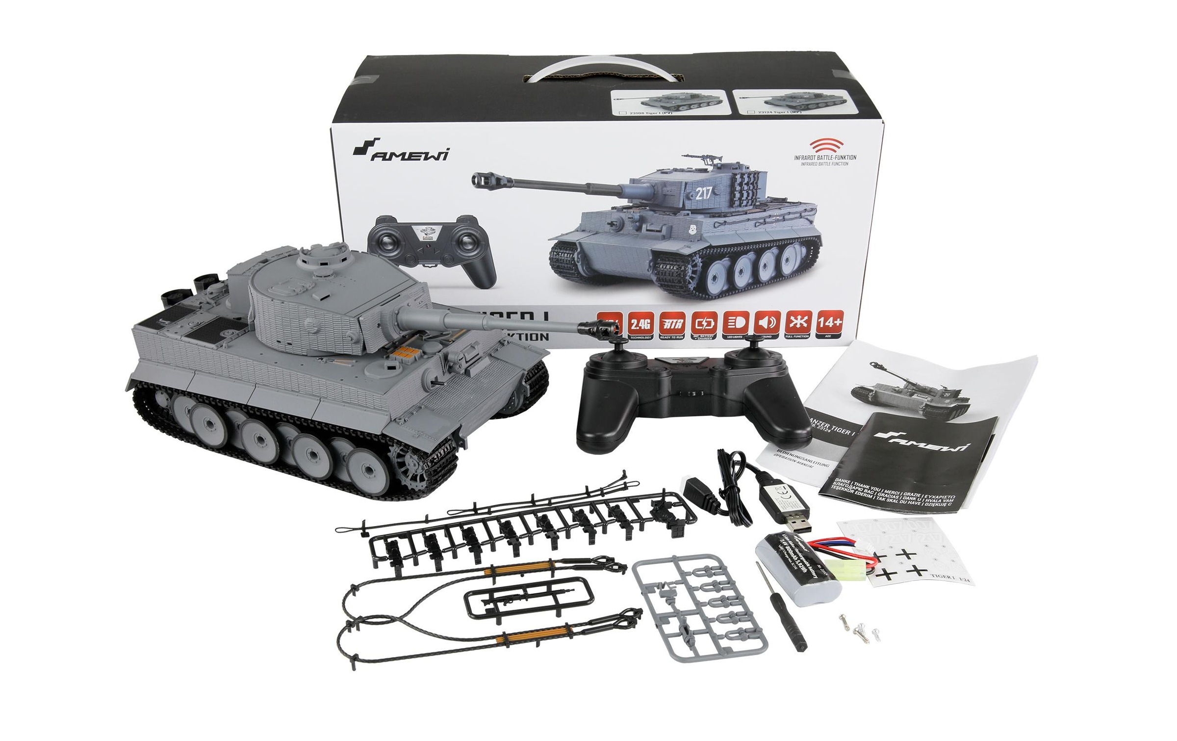 Amewi RC-Auto »Tiger I PV mit IR Battlefunktion, RTR,«