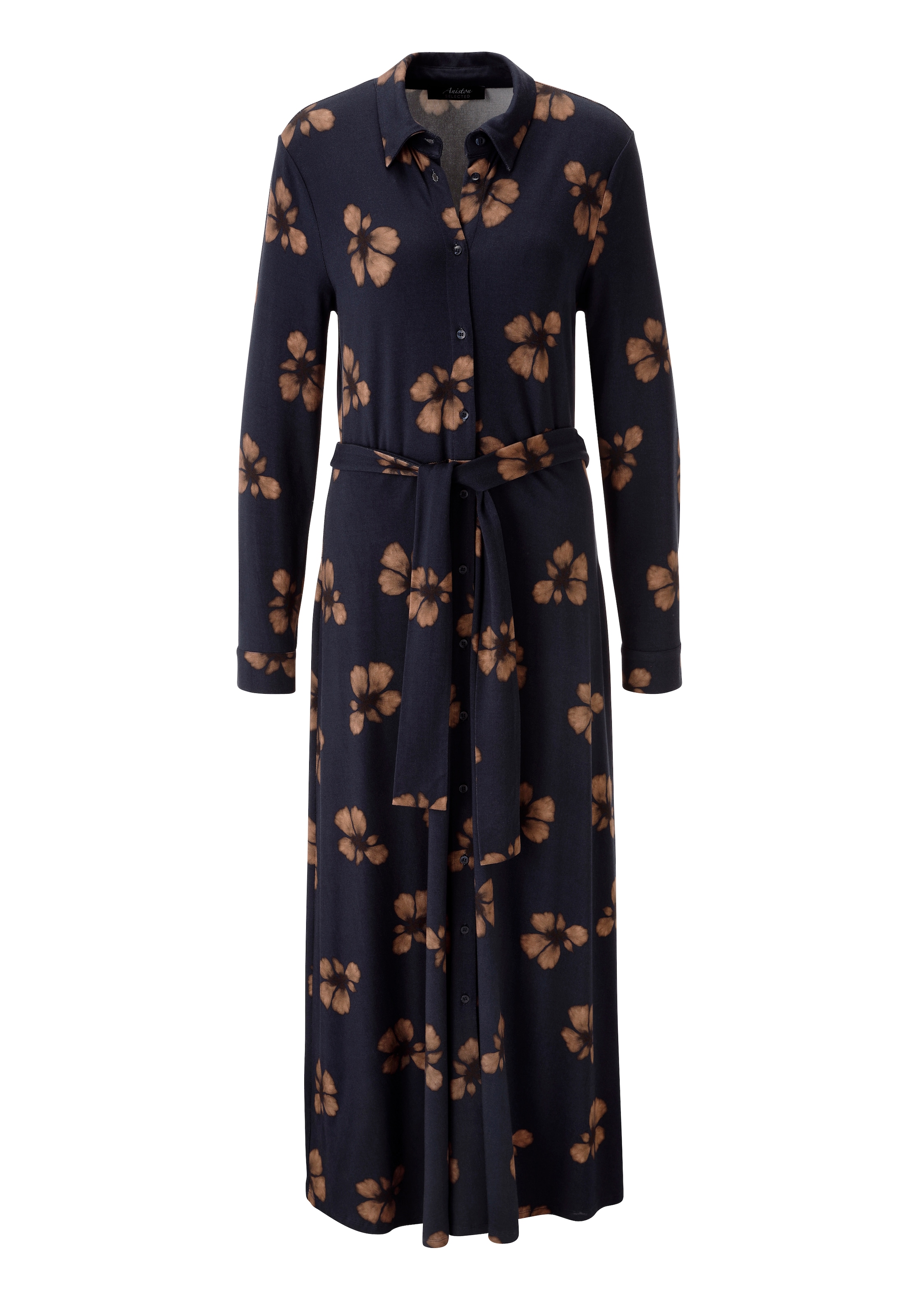 Aniston SELECTED Midikleid mit Blumenblüten-Print und abnehmbaren Bindeband - NEUE KOLLEKTION