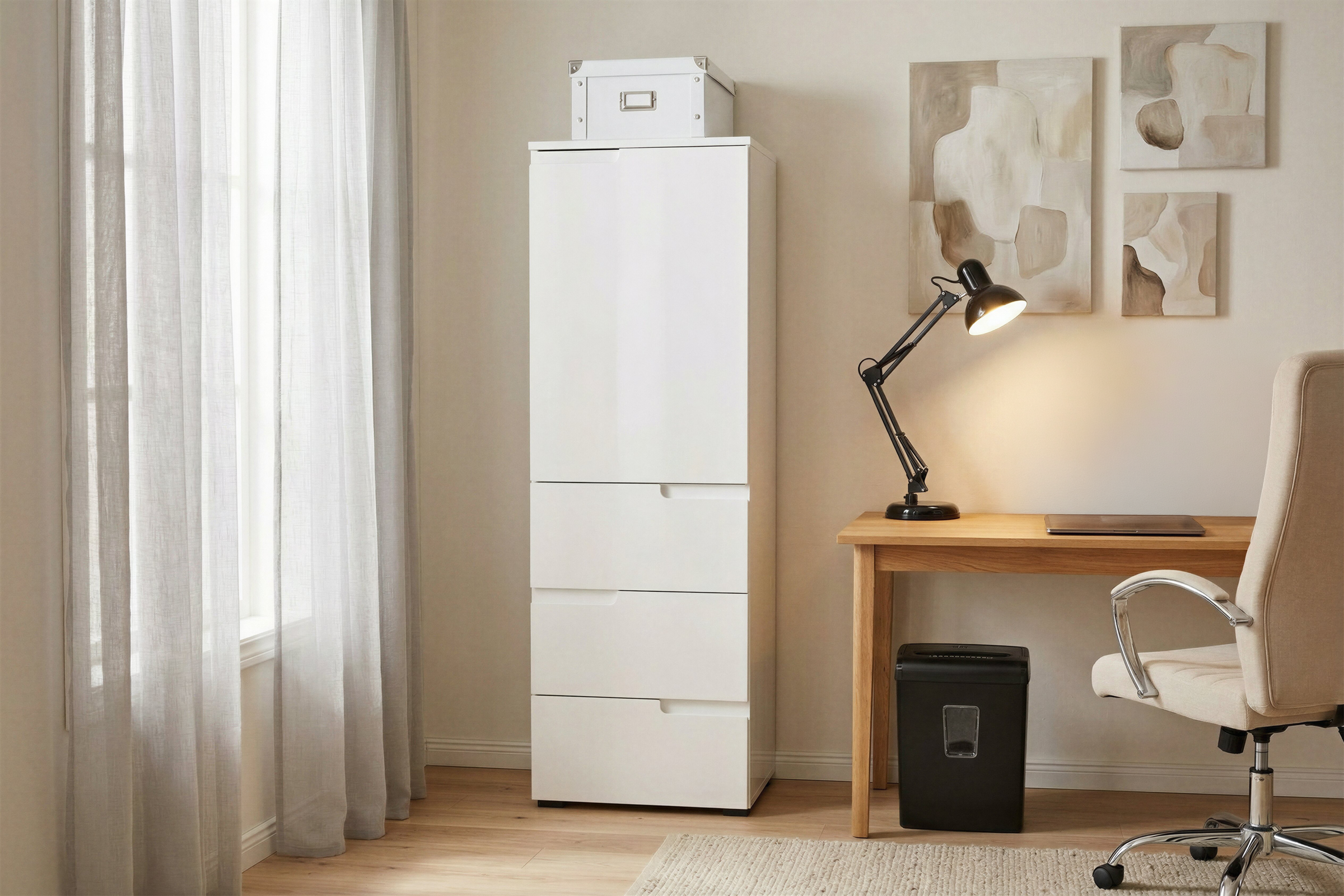 BEGA OFFICE Aktenschrank »Spice« Mehrzweckschrank mit Griffmulden, 3 Schubladen, 50x145 cm
