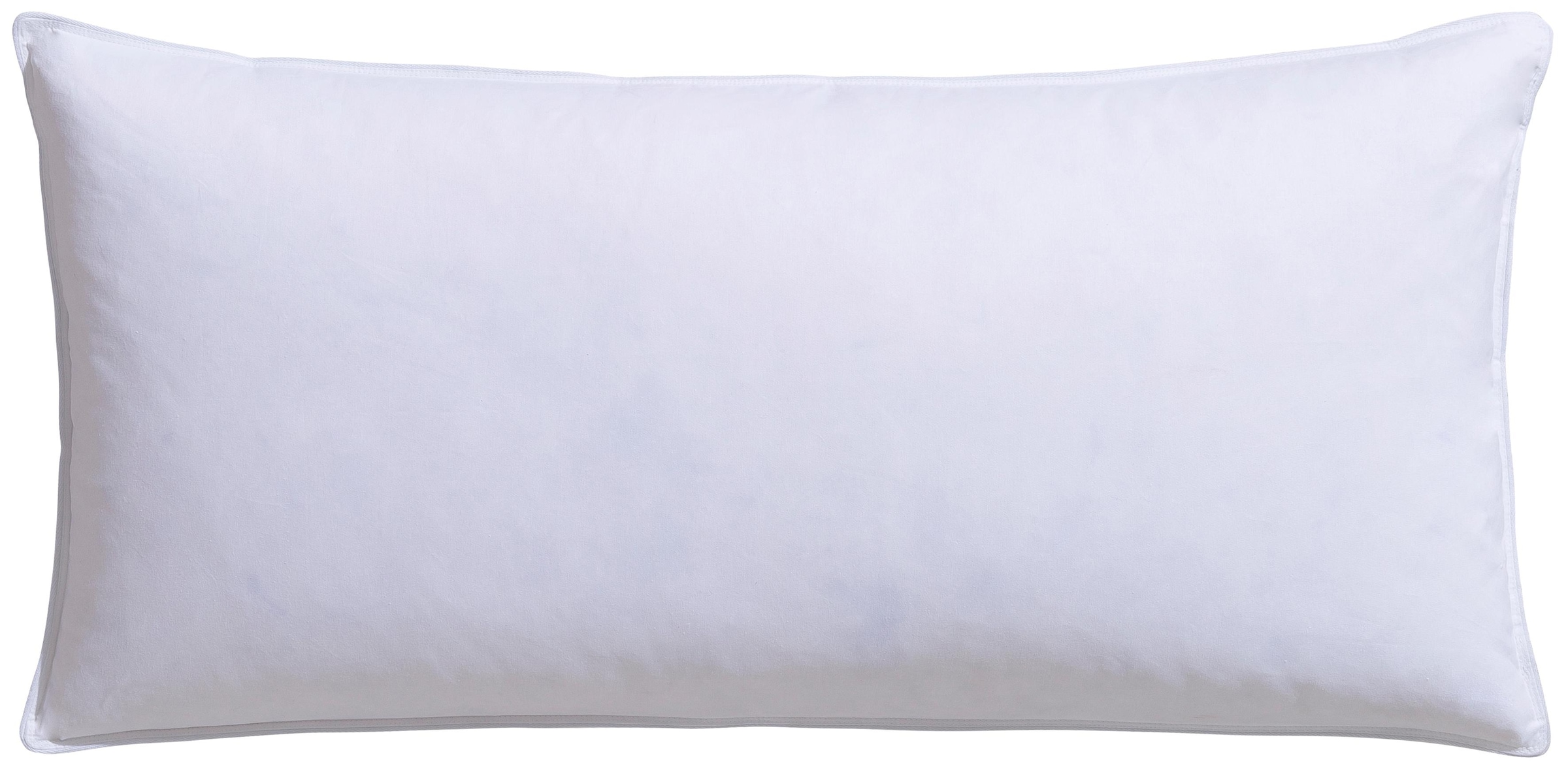 Image of RIBECO Federkissen "Kopfkissen Laram, allergikergeeignetes Kissen, in 40x80 oder 80x80 cm" Füllung: 90 % Federn, 10 % Daunen 1 Stk. tlg. bietet optimale Stützkraft